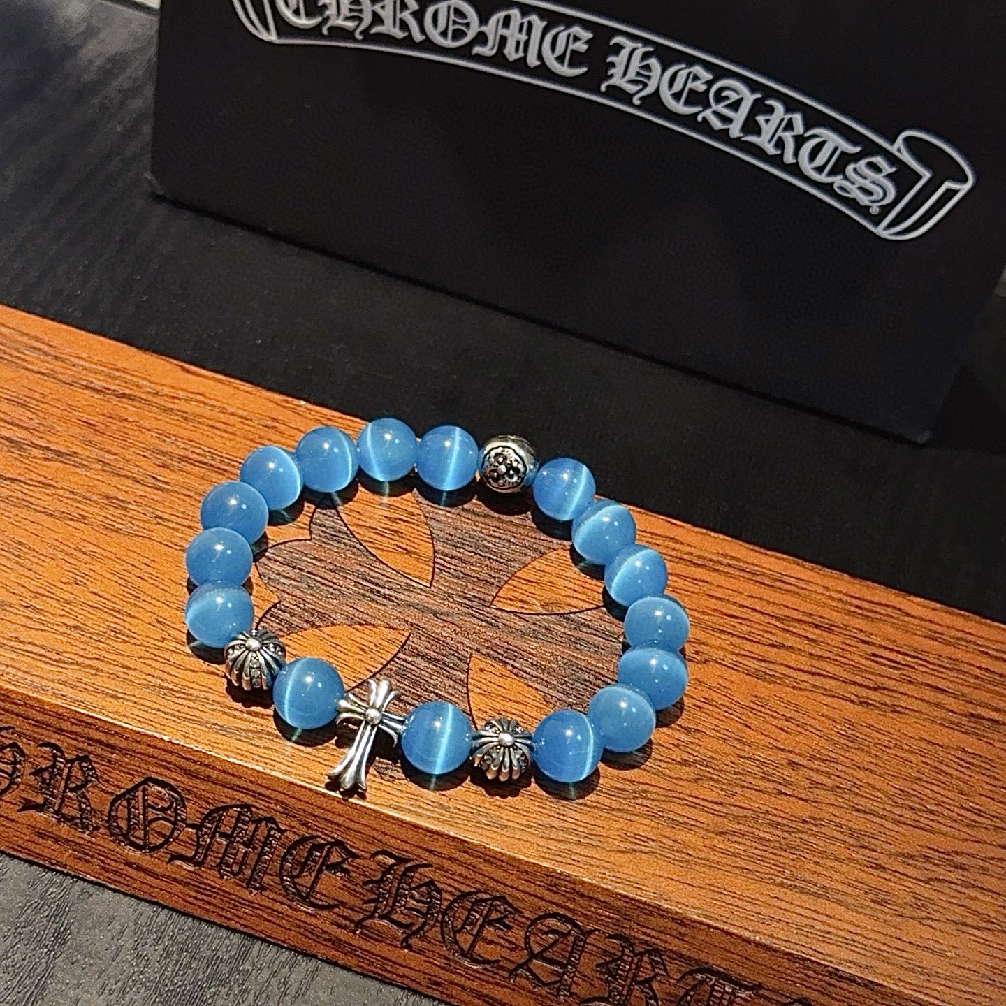 Chrome Hearts 新款【 品质】Chrome Hearts克罗心 多元素海之蓝手链手串
