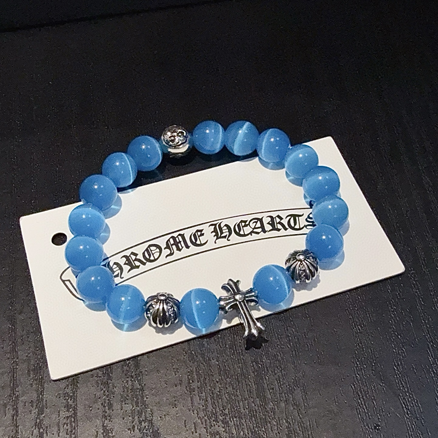 Chrome Hearts 新款【 品质】Chrome Hearts克罗心 多元素海之蓝手链手串