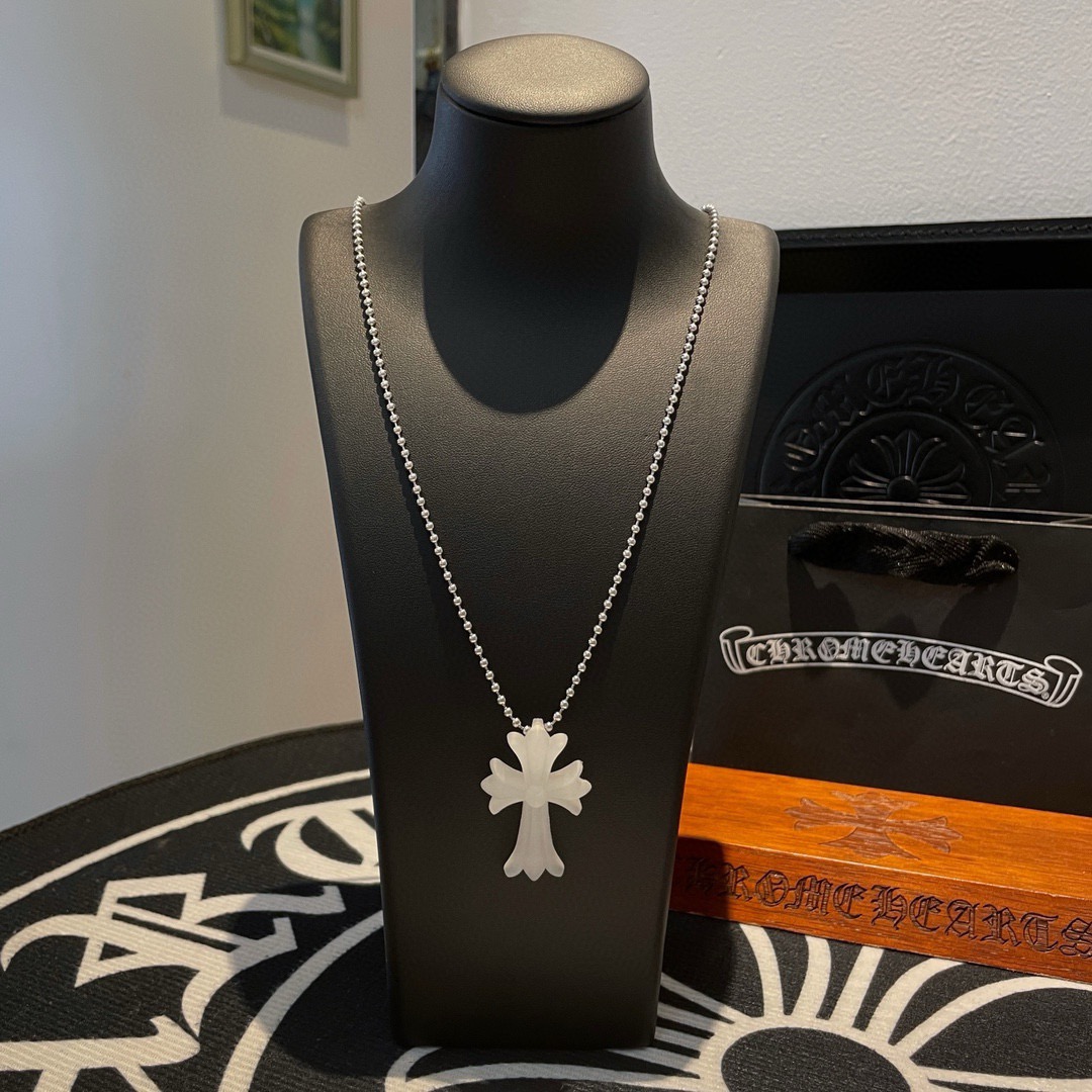 批 新款Chrome Hearts 克罗心十字架树脂圆珠项链，精致专柜工艺，品质保证，男女同款，多种风格