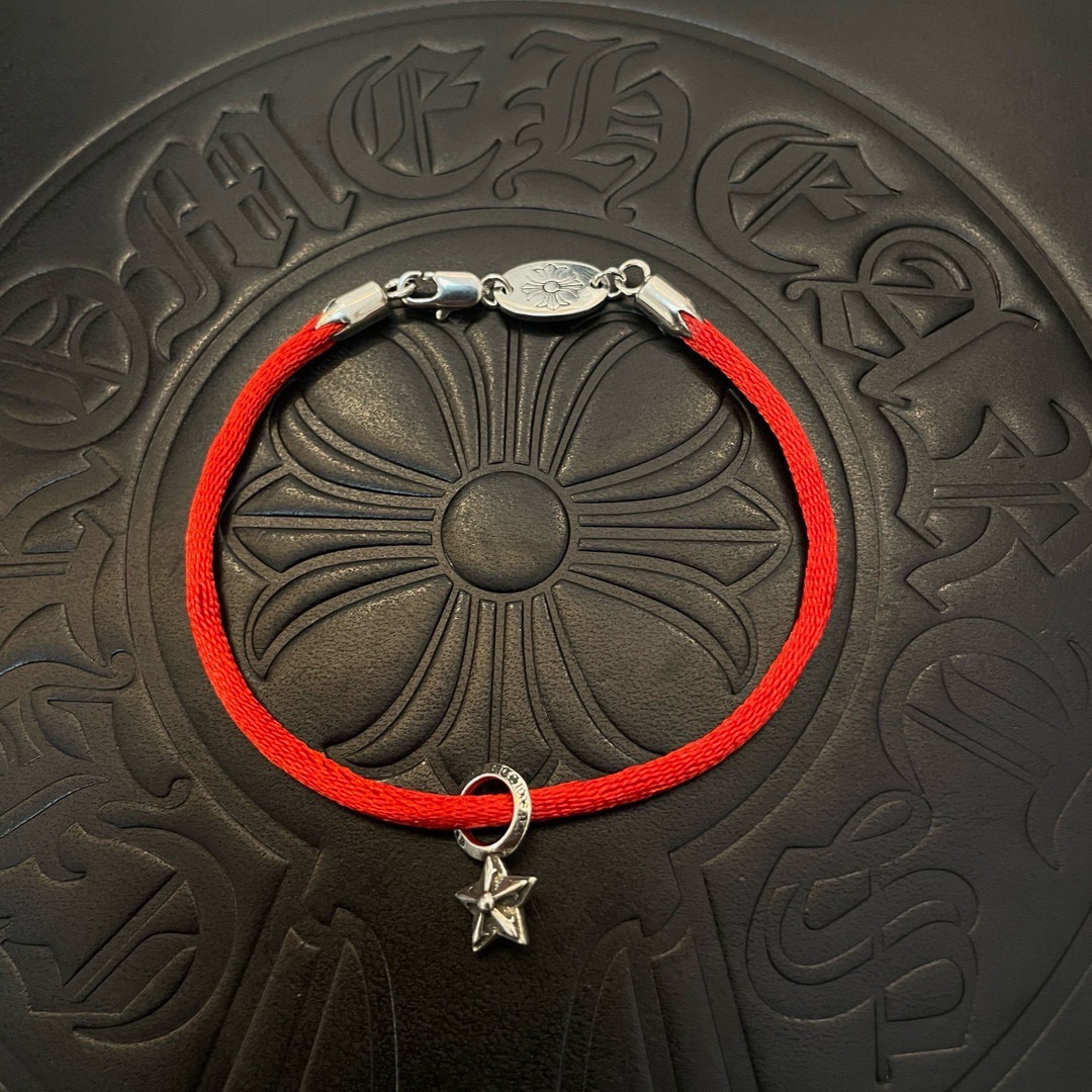 批 新款【专柜品质】Chrome Hearts克罗心 经典复古五星花手绳手链 ，快手/ins/小红书热门
