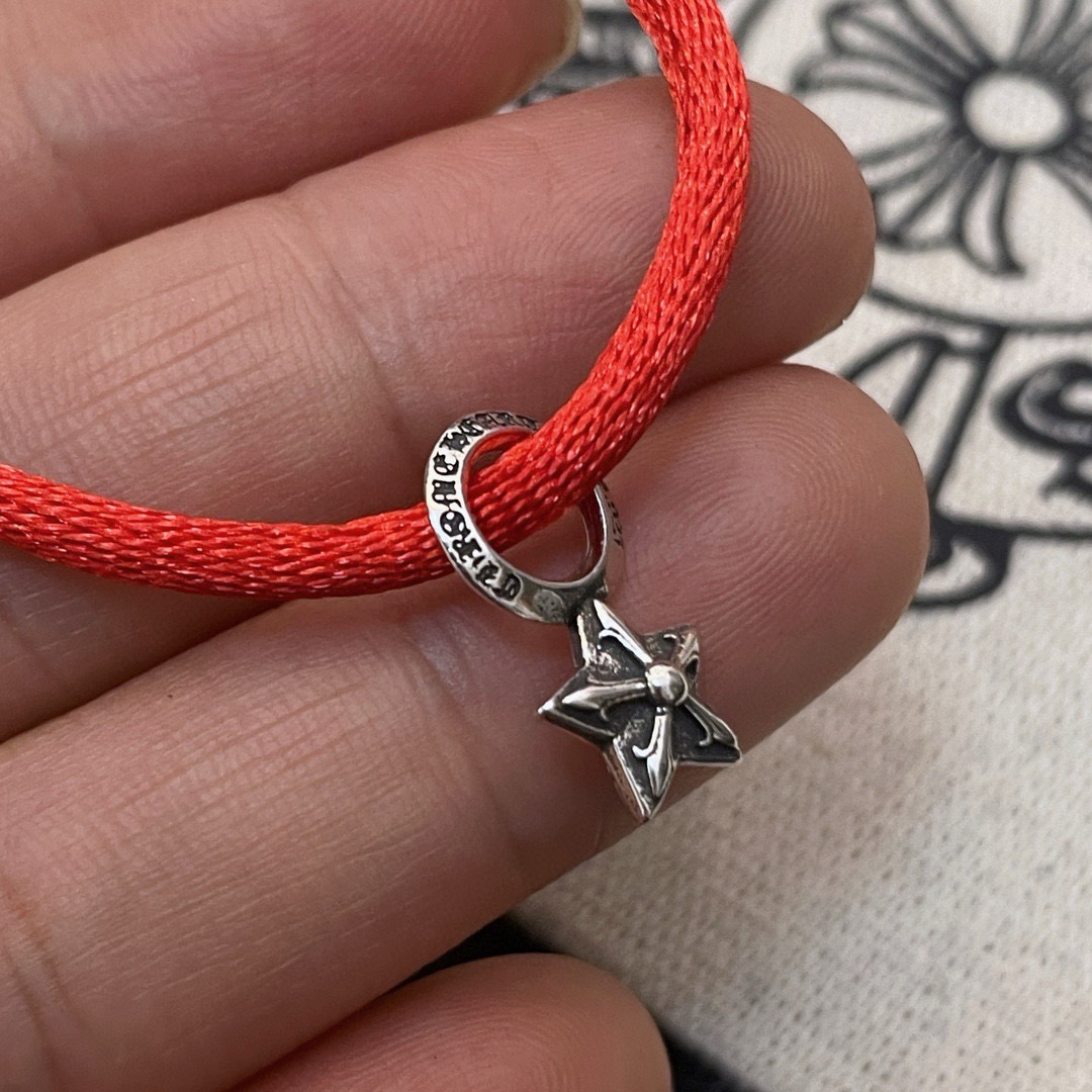 批 新款【专柜品质】Chrome Hearts克罗心 经典复古五星花手绳手链 ，快手/ins/小红书热门