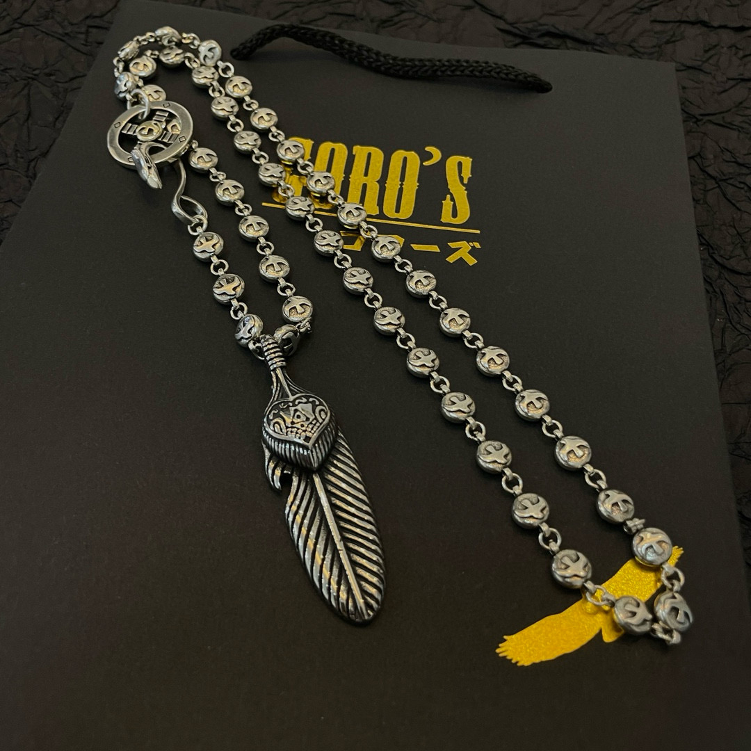 Goro's 新品上架Goro’s高桥吾郎羽毛吊坠 高桥 飞鸟项链 认准独家拍摄 主攻高端市场