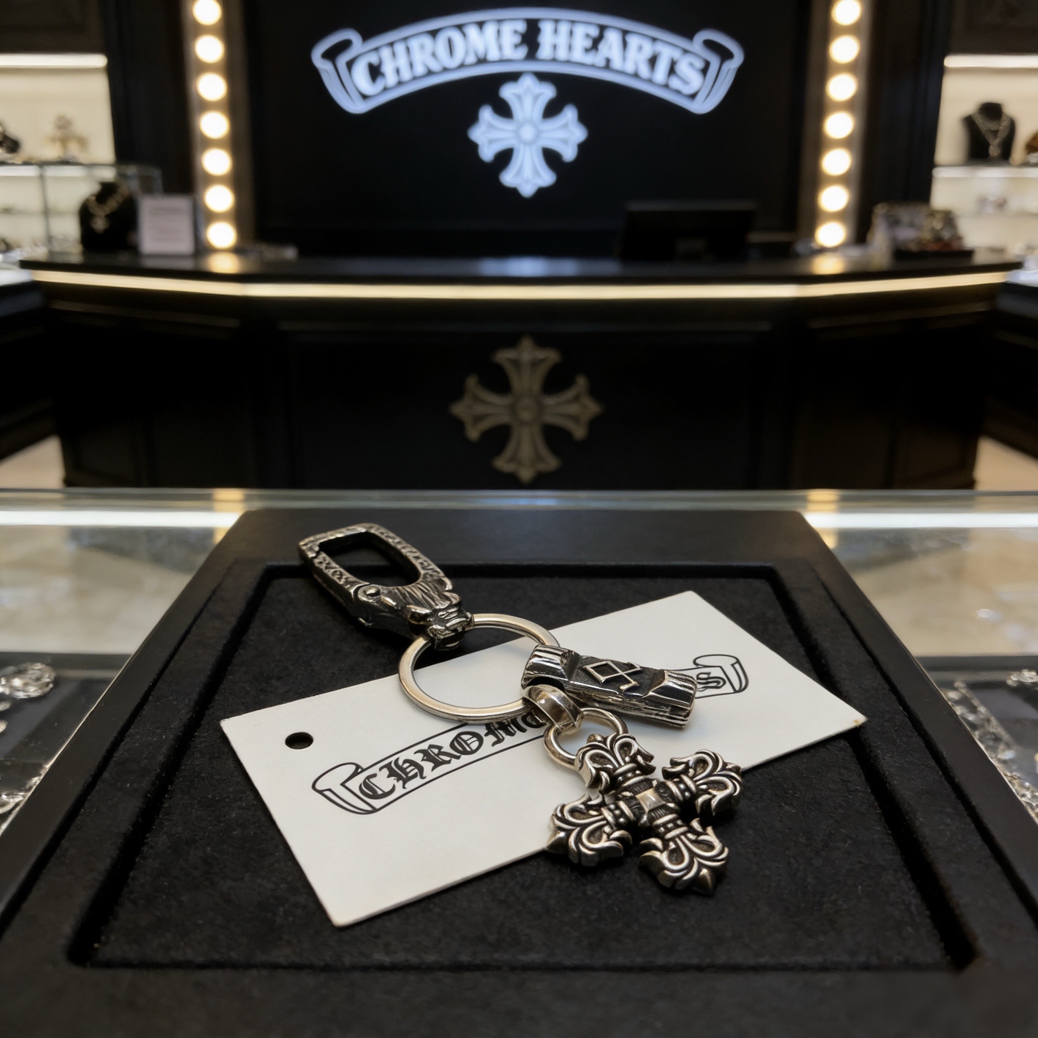 Chrome Hearts ❤️ 克罗心十字架钥匙扣 大龙虾扣 雕刻工艺 精工品质 纯手工打造 ～正品开