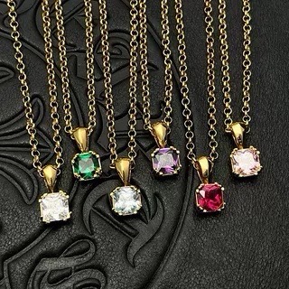 Chrome Hearts Chrome Hearts克罗心方糖吊坠项链 精美百搭款 做工跟zp几乎没差