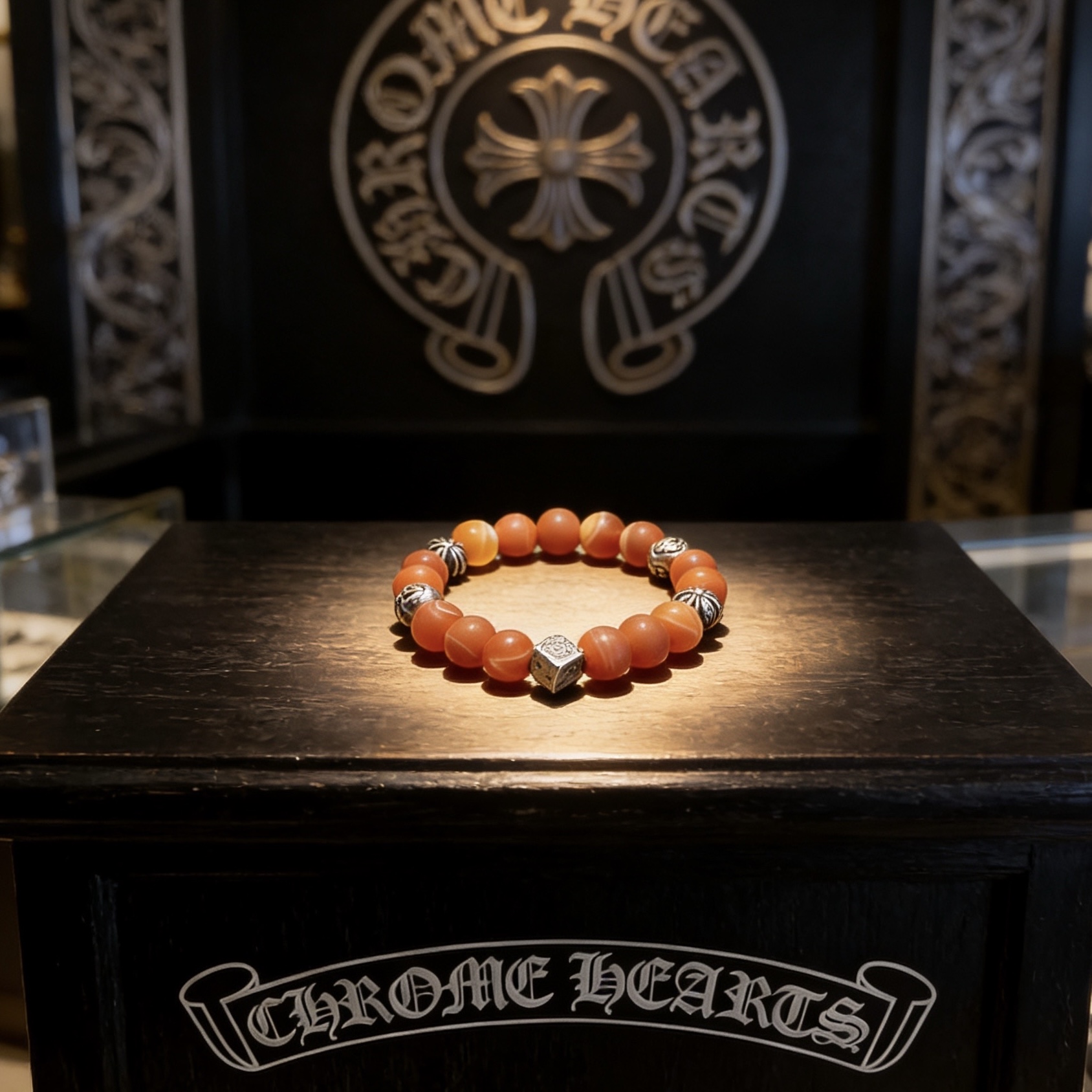 新款【专柜品质】Chrome Hearts克罗心 经典复古多元素手串手链 ，快手/ins/小红书热门，凹