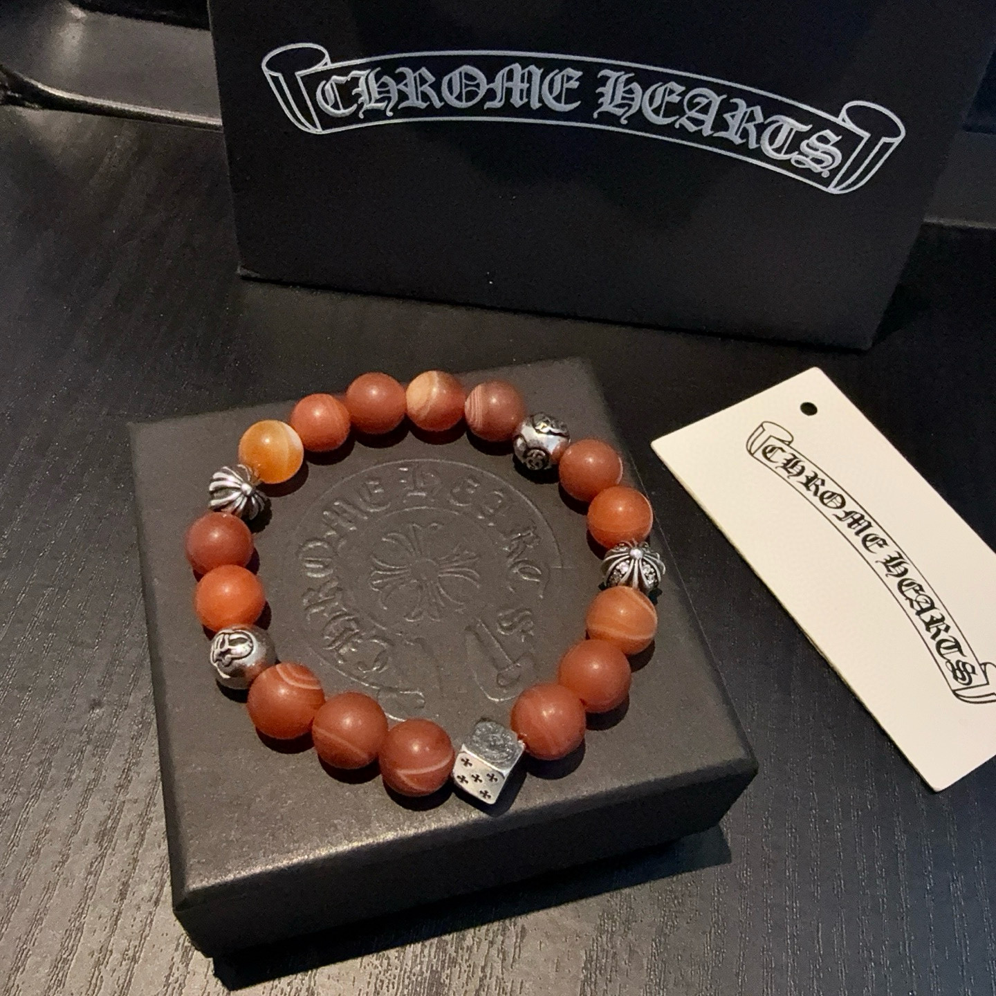 新款【专柜品质】Chrome Hearts克罗心 经典复古多元素手串手链 ，快手/ins/小红书热门，凹