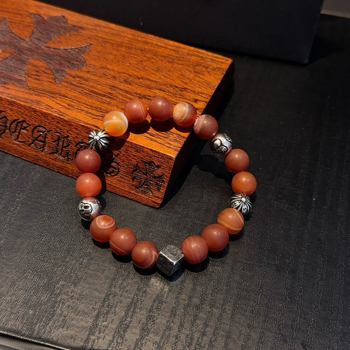 新款【专柜品质】Chrome Hearts克罗心 经典复古多元素手串手链 ，快手/ins/小红书热门，凹