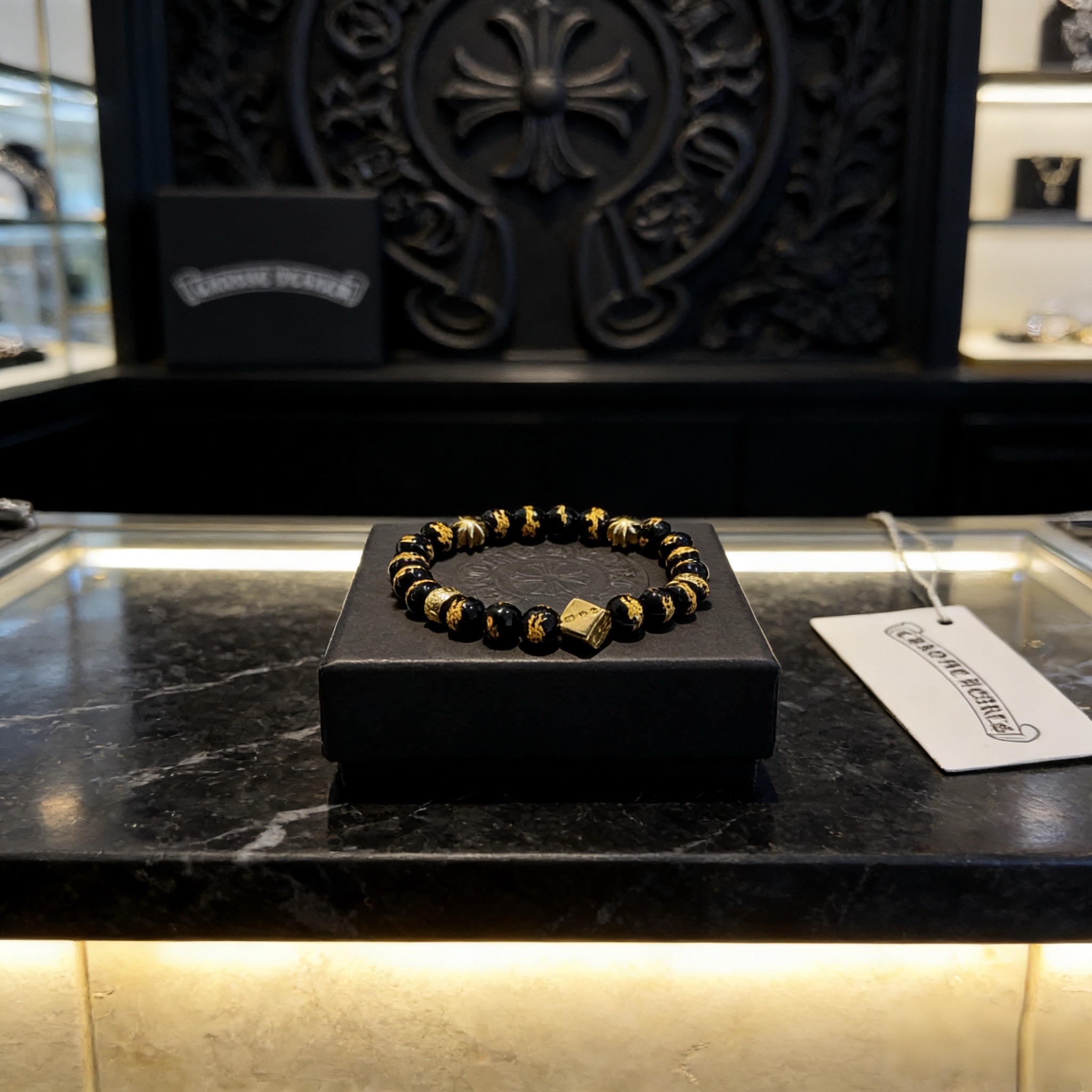 新款【专柜品质】Chrome Hearts克罗心 经典复古多元素手串手链 ，快手/ins/小红书热门，凹