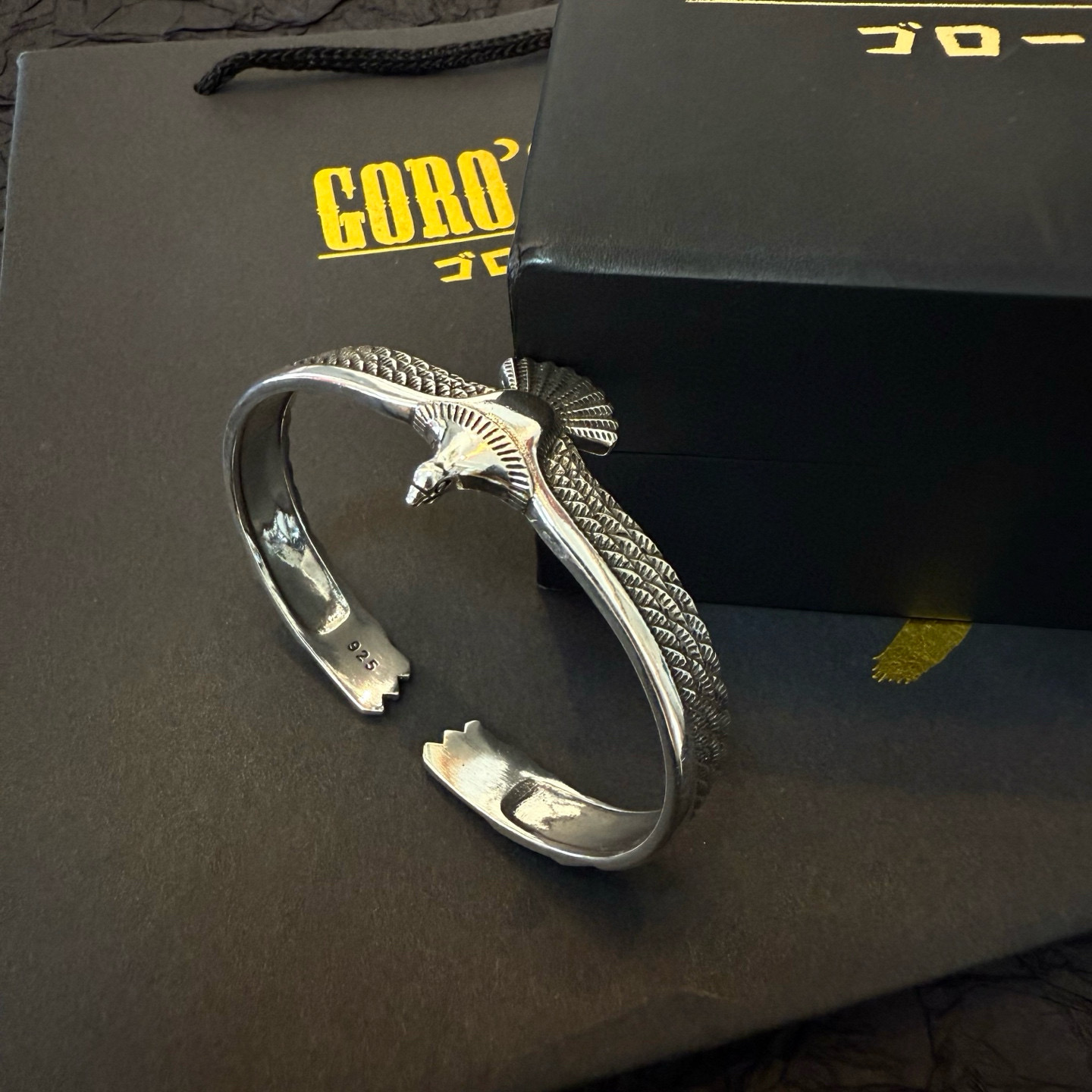 【新品上架】Goro’s高桥吾郎飞鹰开口手镯 顶级版本 认准独家拍摄 主攻高端市场 绝对区别普通版本！图