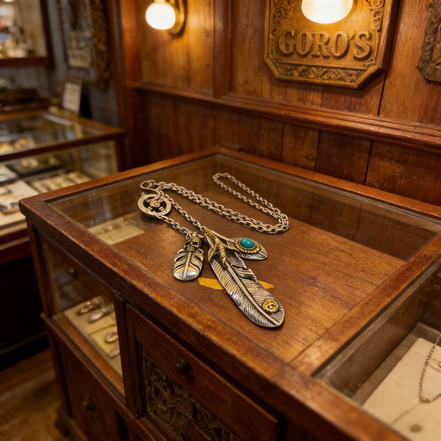 NO:763361,[New product on the shelves] Goro’s Goro Takahashi turquoise eagle claw and feather necklace, top version, exclusive photo shoot, focusing on the high-end market, popular model on Kuaishou/ins/Xiaohongshu, absolutely different from the ordinary version!  The product details in the pictures are consistent with ZP!  Original production process, exquisite quality, purely handmade ~ Authentic mold opening, trendy and fashionable must-have, can be worn by both men and women, same style for couples, rock punk Thai silver style, retro elements, trendy and versatile, same style as the official website, fine jewelry, necklace19860909【新品上架】Goro’s高桥吾郎松石鹰爪羽毛项链,顶级版本,认准独家拍摄,主攻高端市场 ,快手/ins/小红书热门款,绝对区别普通版本！图片产品细节与ZP一致！原版制作工艺 精工品质 纯手工打造 ～正品开模潮流时尚必备 男女均可佩戴 情侣款同款 摇滚朋克泰银风格 复古元素 潮流百搭 官网同款,饰品精品,necklace,Jewelry