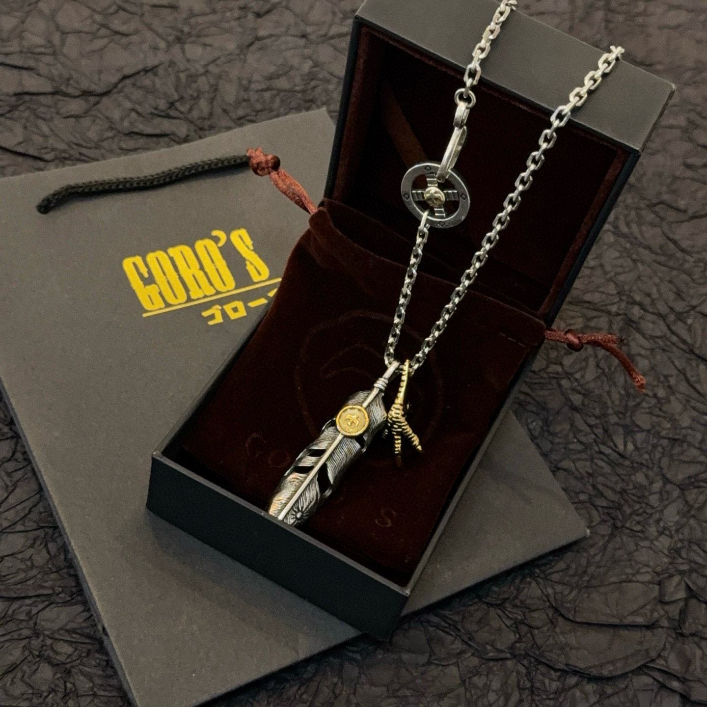 【新品上架】Goro’s高桥吾郎羽毛鹰爪项链，顶级版本，认准独家拍摄，主攻高端市场 ，快手/ins/小红