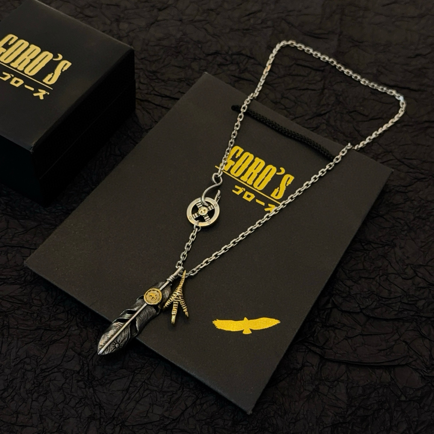【新品上架】Goro’s高桥吾郎羽毛鹰爪项链，顶级版本，认准独家拍摄，主攻高端市场 ，快手/ins/小红