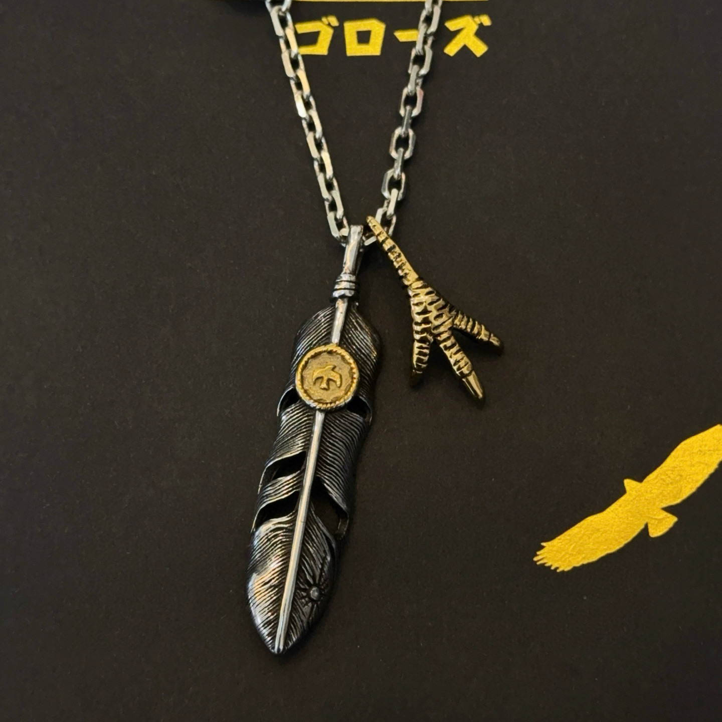 【新品上架】Goro’s高桥吾郎羽毛鹰爪项链，顶级版本，认准独家拍摄，主攻高端市场 ，快手/ins/小红