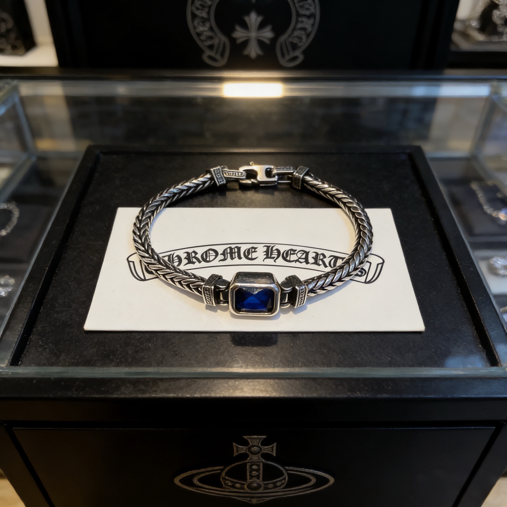 专柜品质Chrome Hearts克罗心手链，凹凸造型不同的花纹设计风格 呈现出与众不同 十字架 童军花