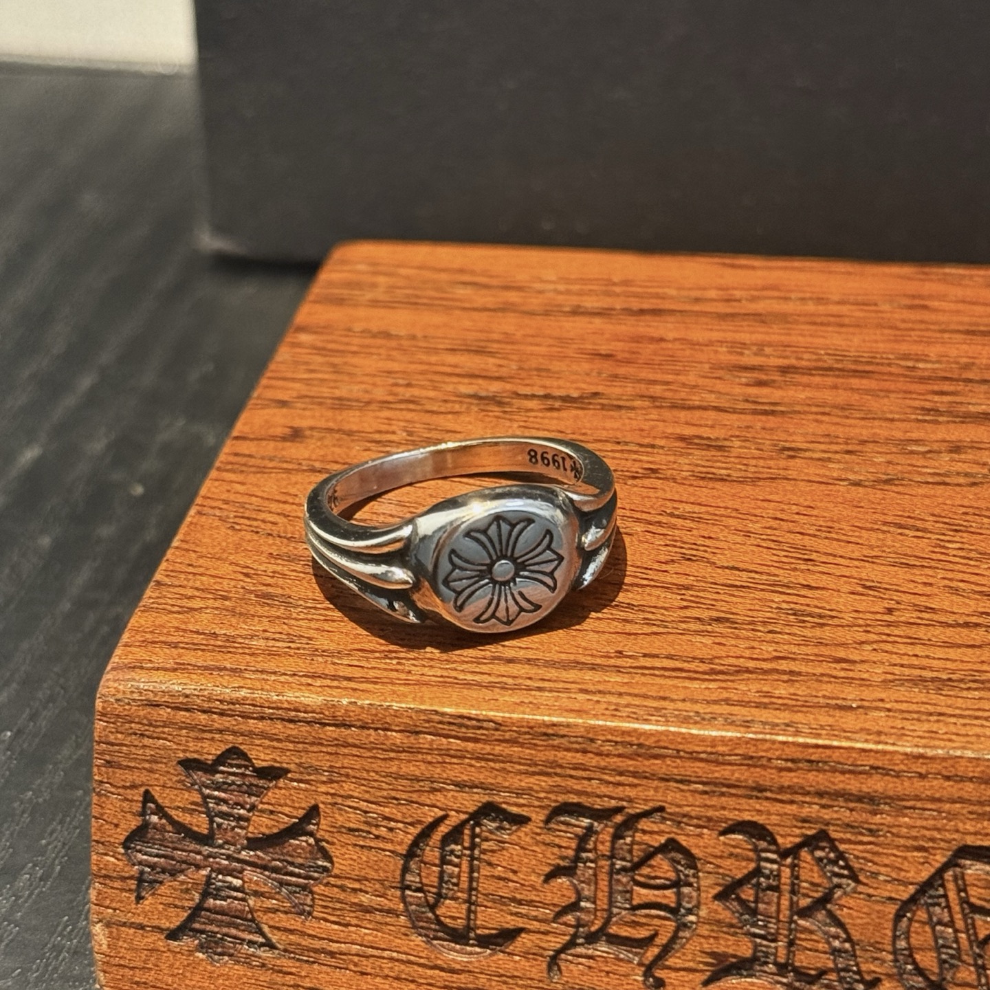 Chrome Hearts 品质Chrome Hearts克罗心十字花戒指