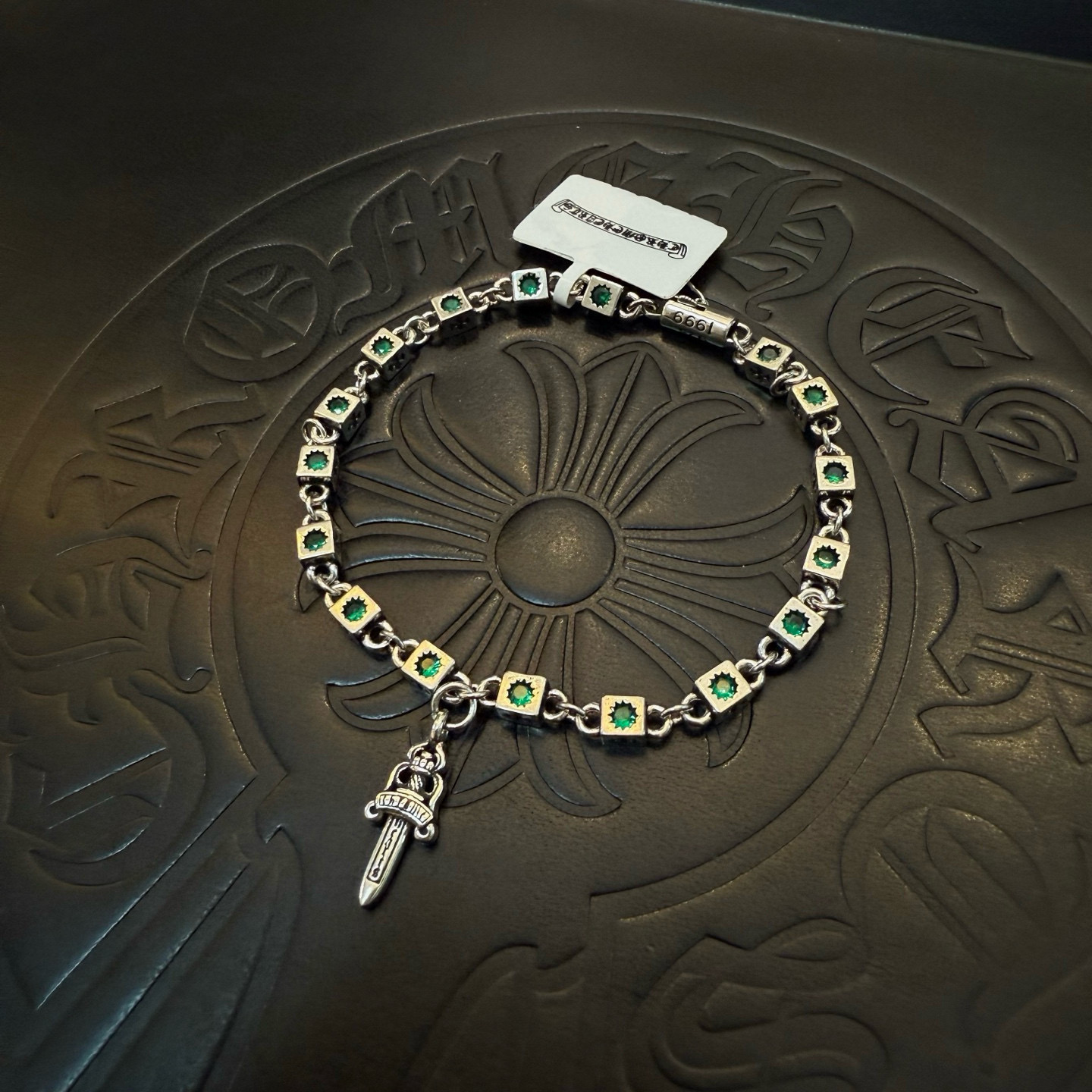 Chrome Hearts 新款【 品质】Chrome Hearts克罗心绿钻手链