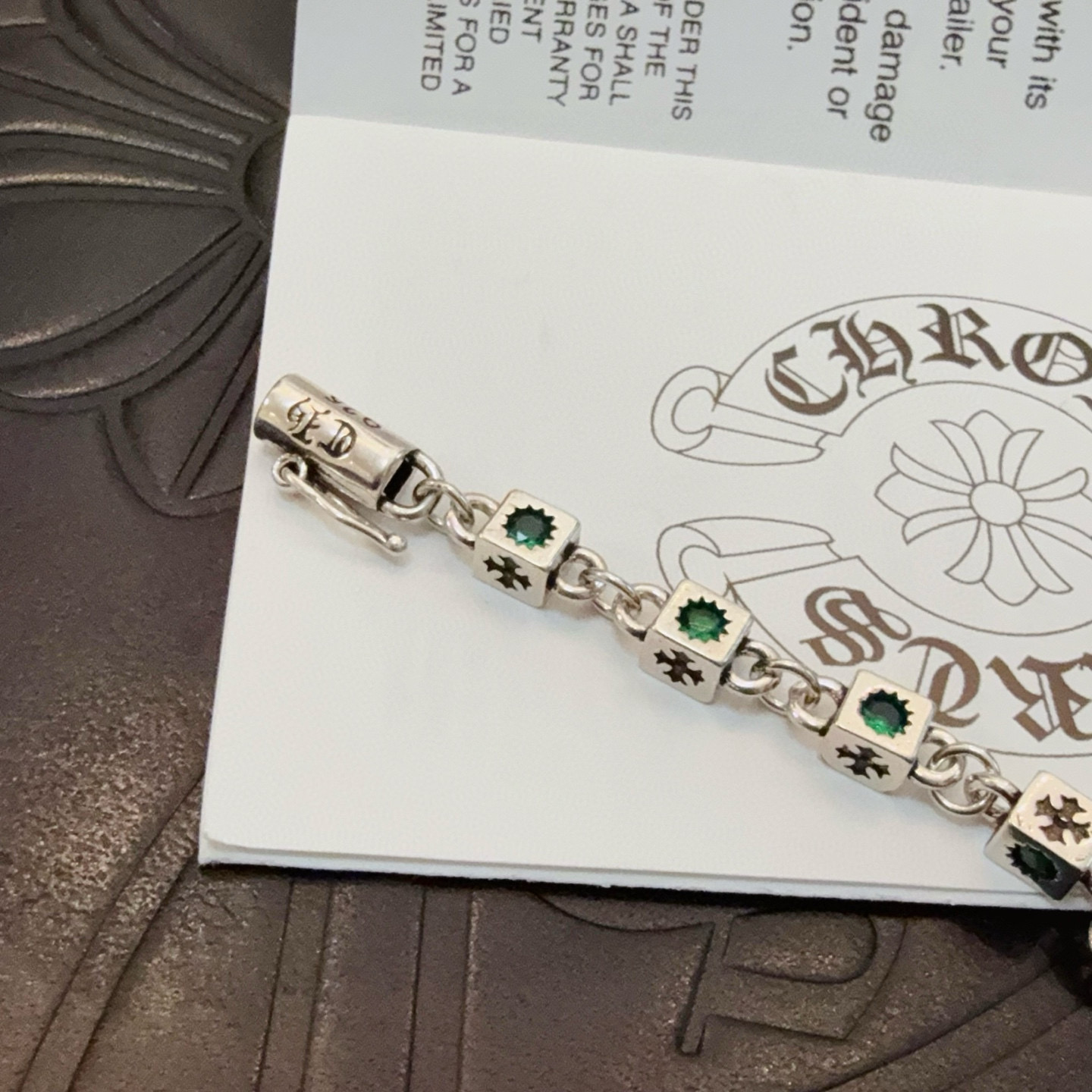 Chrome Hearts 新款【 品质】Chrome Hearts克罗心绿钻手链
