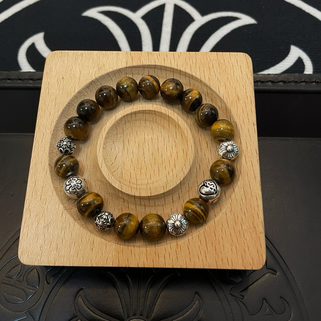 Chrome Hearts 新款【 品质】Chrome Hearts克罗心 多元素虎眼石手串手链 快手/ins/小红书热门