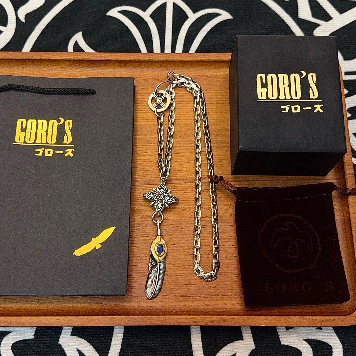 Goro's 新品上架Goro’s高桥吾郎羽毛吊坠 高桥 项链 认准独家拍摄 主攻高端市场