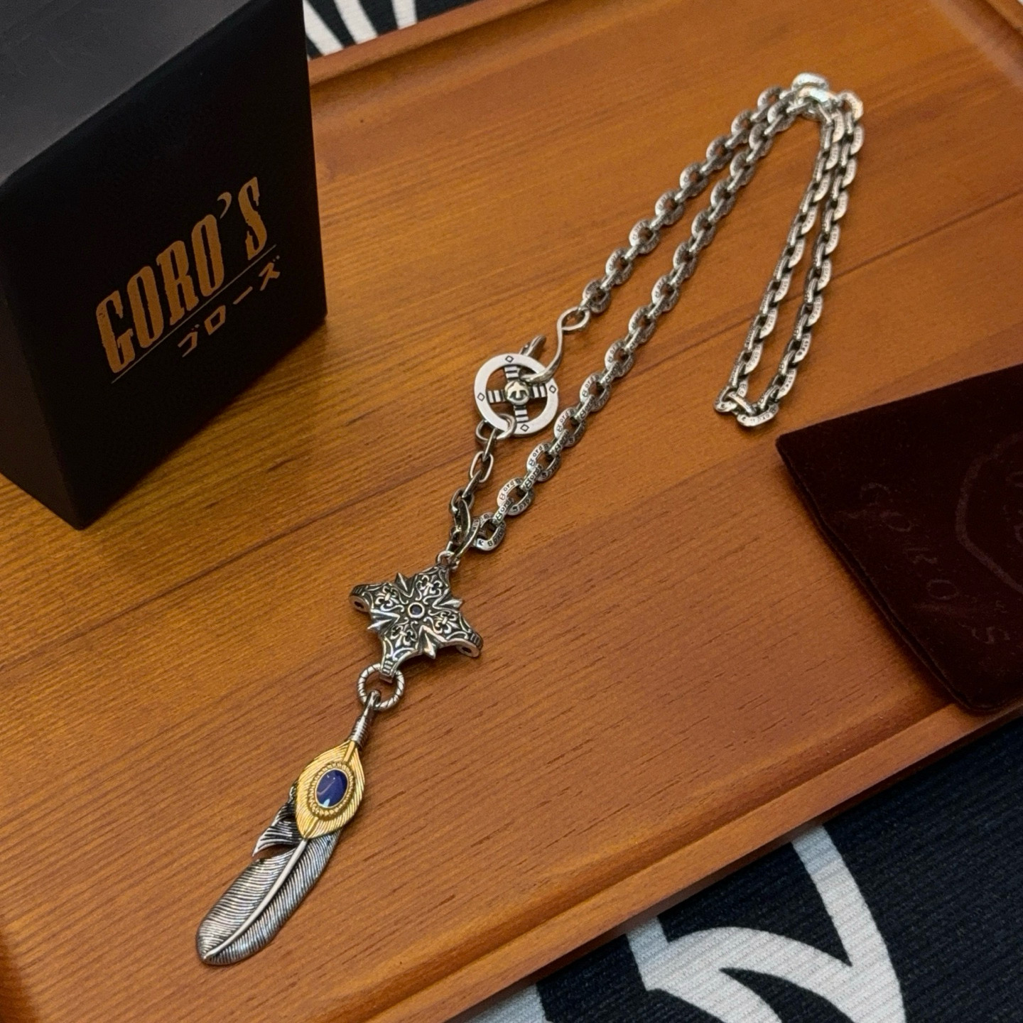 Goro's 新品上架Goro’s高桥吾郎羽毛吊坠 高桥 项链 认准独家拍摄 主攻高端市场