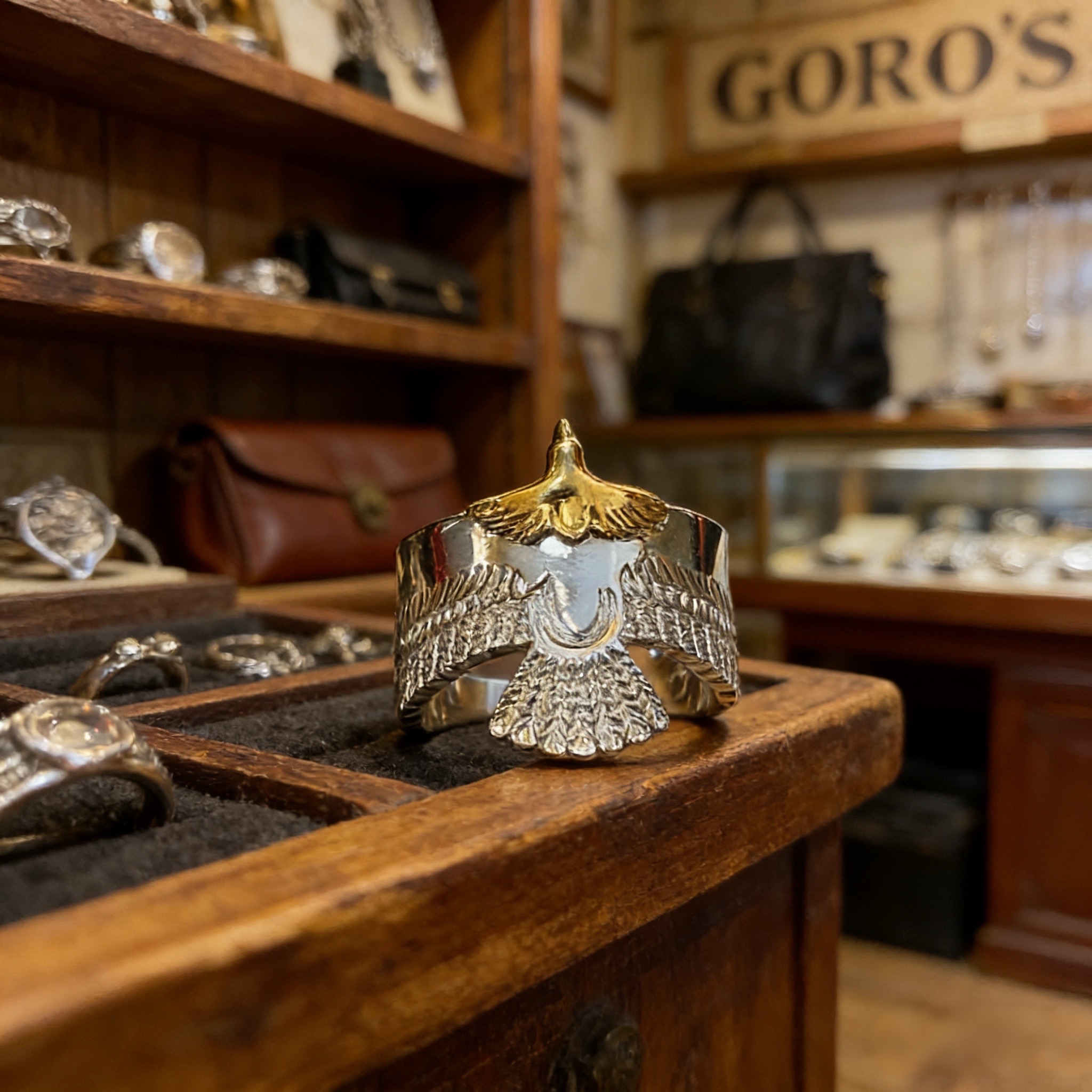 Goro's 新品上架Goro’s高桥吾郎点金老鹰开口戒指