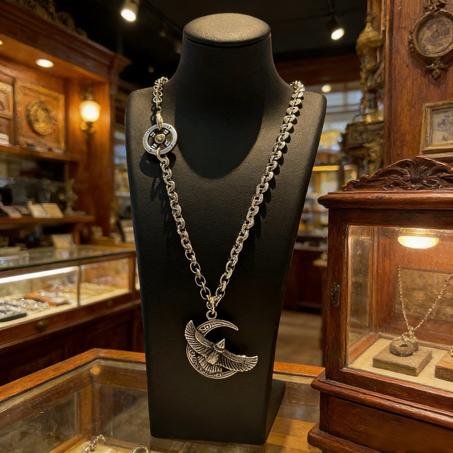 NO:763251,[New products on the shelves] Goro’s Goro Takahashi Eagle Pendant, Takahashi Letter Buckle Necklace, top version, exclusive photo shoot, focusing on the high-end market, Kuaishou/ins/Xiaohongshu popular model, absolutely different from the ordinary version!  The product details in the pictures are consistent with ZP!  Original production process, exquisite quality, purely handmade ~ Authentic mold opening, trendy and fashionable must-have, can be worn by both men and women, same style for couples, rock punk Thai silver style, retro elements, trendy and versatile, same style as the official website, fine jewelry, necklace19860909【新品上架】Goro’s高桥吾郎老鹰吊坠,高桥字母环扣项链,顶级版本,认准独家拍摄,主攻高端市场 ,快手/ins/小红书热门款,绝对区别普通版本！图片产品细节与ZP一致！原版制作工艺 精工品质 纯手工打造 ～正品开模潮流时尚必备 男女均可佩戴 情侣款同款 摇滚朋克泰银风格 复古元素 潮流百搭 官网同款,饰品精品,necklace,Jewelry