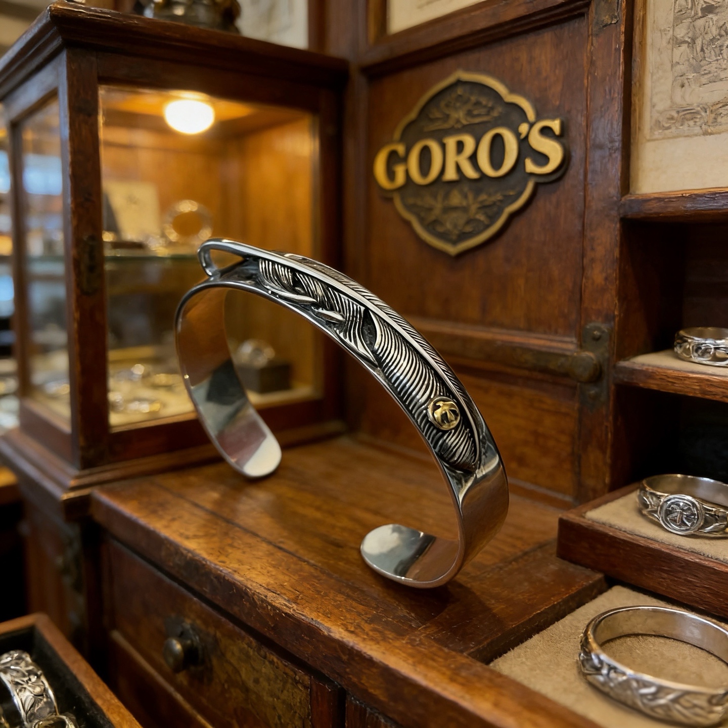 Goro's 新品上架Goro’s高桥吾郎点金飞鸟羽毛手镯