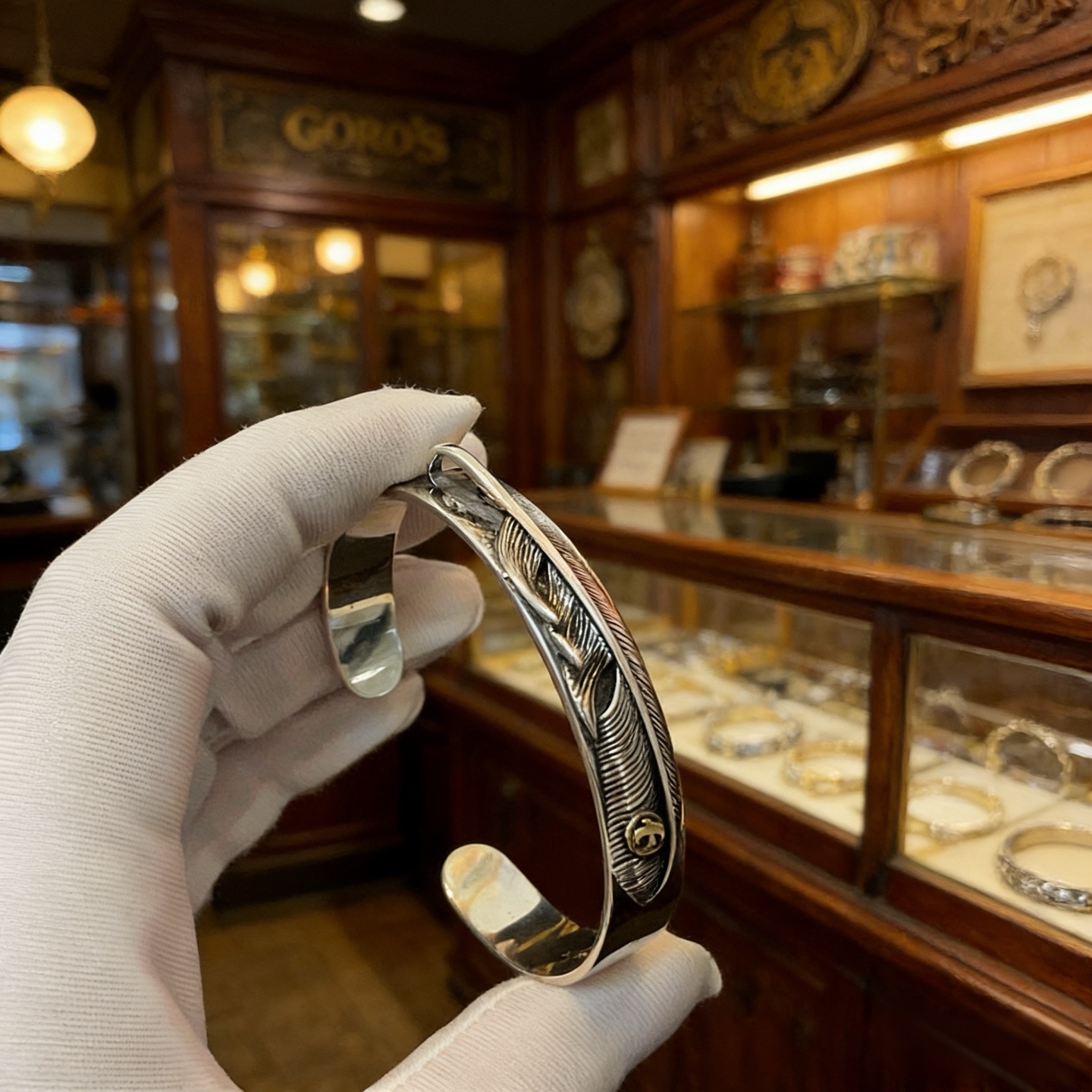 NO:763231,[New product on the shelves] Goro’s Goro Takahashi Midas Bird Feather Bracelet, the top version, look for exclusive photos, focus on the high-end market, Kuaishou/ins/Xiaohongshu popular, definitely different from the ordinary version!  The product details in the pictures are consistent with ZP!  Original production process, exquisite quality, purely handmade ~ Authentic open mold, fashionable must-have, can be worn by both men and women, same style for couples, rock punk Thai silver style, retro elements, trendy and versatile, same style as the official website, boutique jewelry, bracelet19860909【新品上架】Goro’s高桥吾郎点金飞鸟羽毛手镯 顶级版本 认准独家拍摄 主攻高端市场 快手/ins/小红书热门绝对区别普通版本！图片产品细节与ZP一致！原版制作工艺 精工品质 纯手工打造 ～正品开模潮流时尚必备 男女均可佩戴 情侣款同款 摇滚朋克泰银风格 复古元素 潮流百搭 官网同款,饰品精品,bracelet,Jewelry