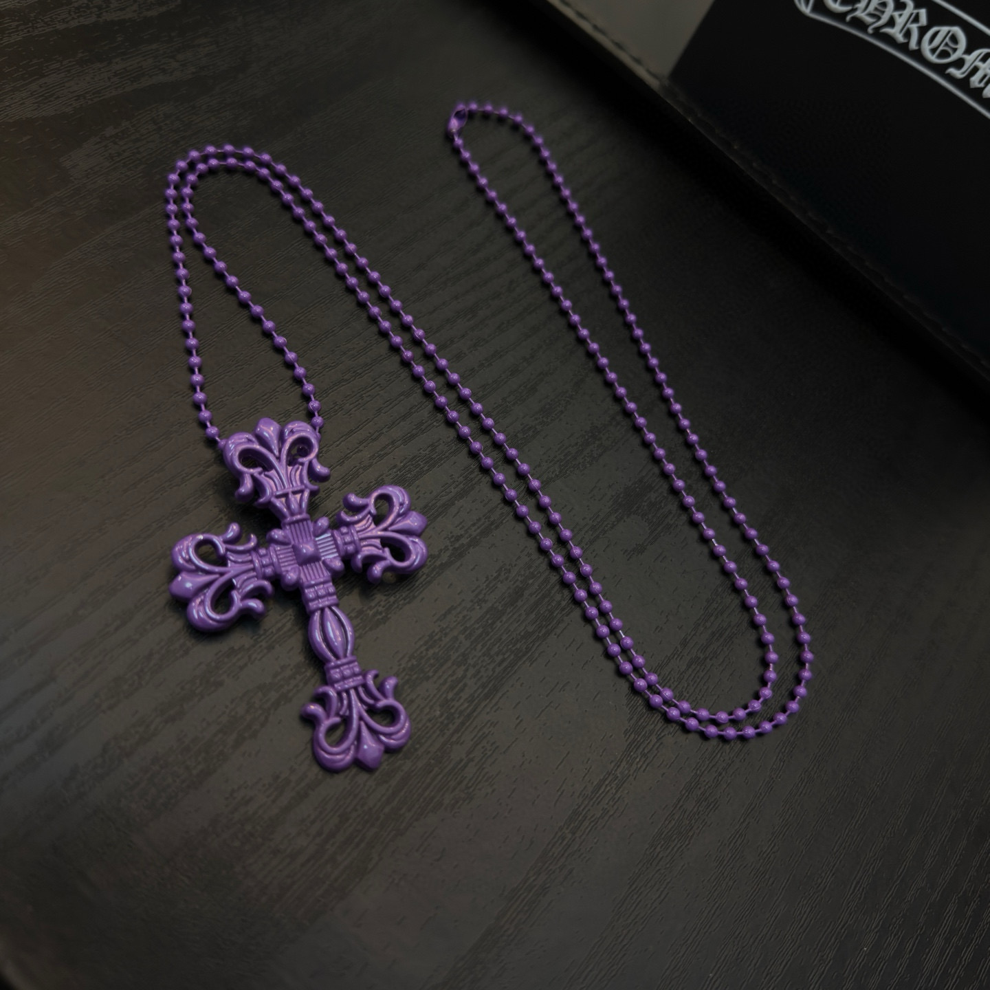 Chrome Hearts 新款Chrome Hearts 克罗心火焰十字架树脂项链 工艺 颜色非常俏皮