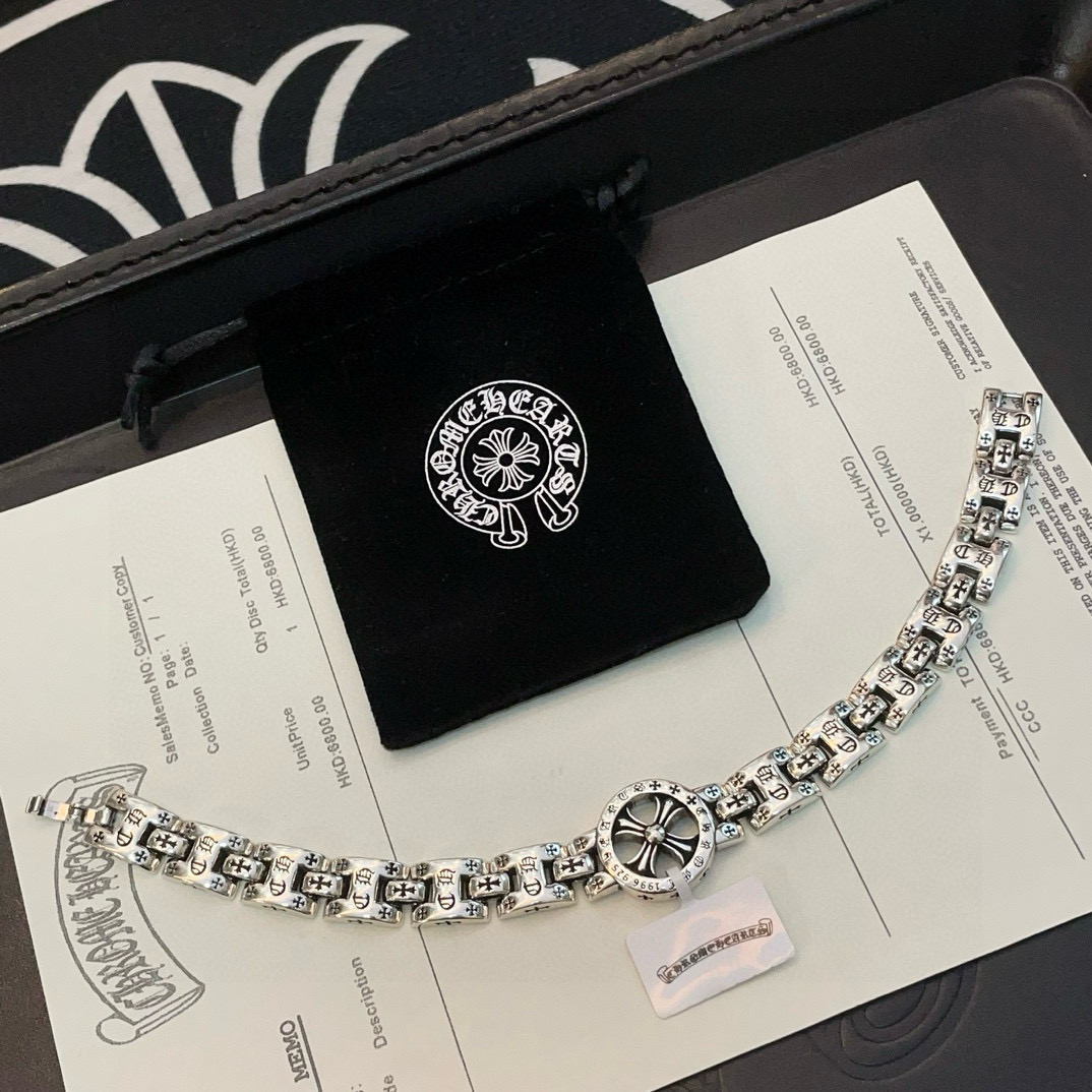 Chrome Hearts 品质Chrome Hearts克罗心 十字架表带手链