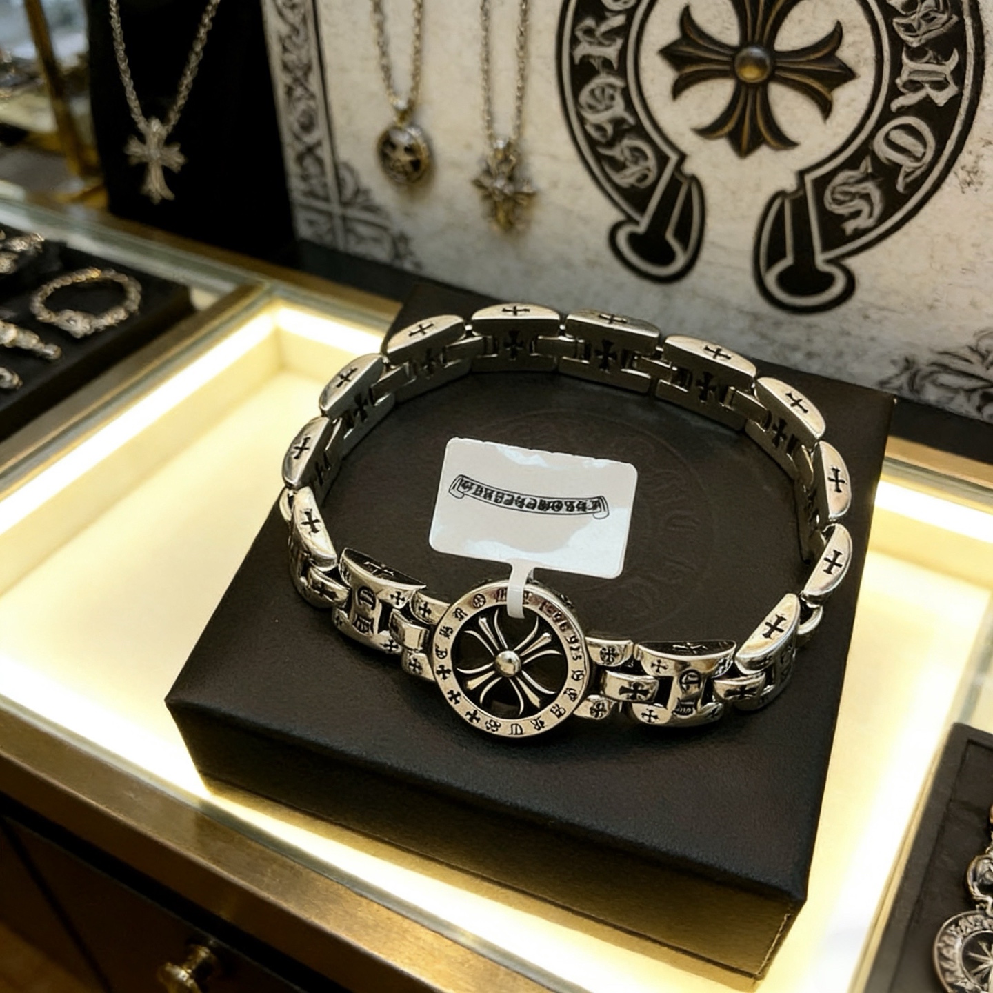 Chrome Hearts 品质Chrome Hearts克罗心 十字架表带手链