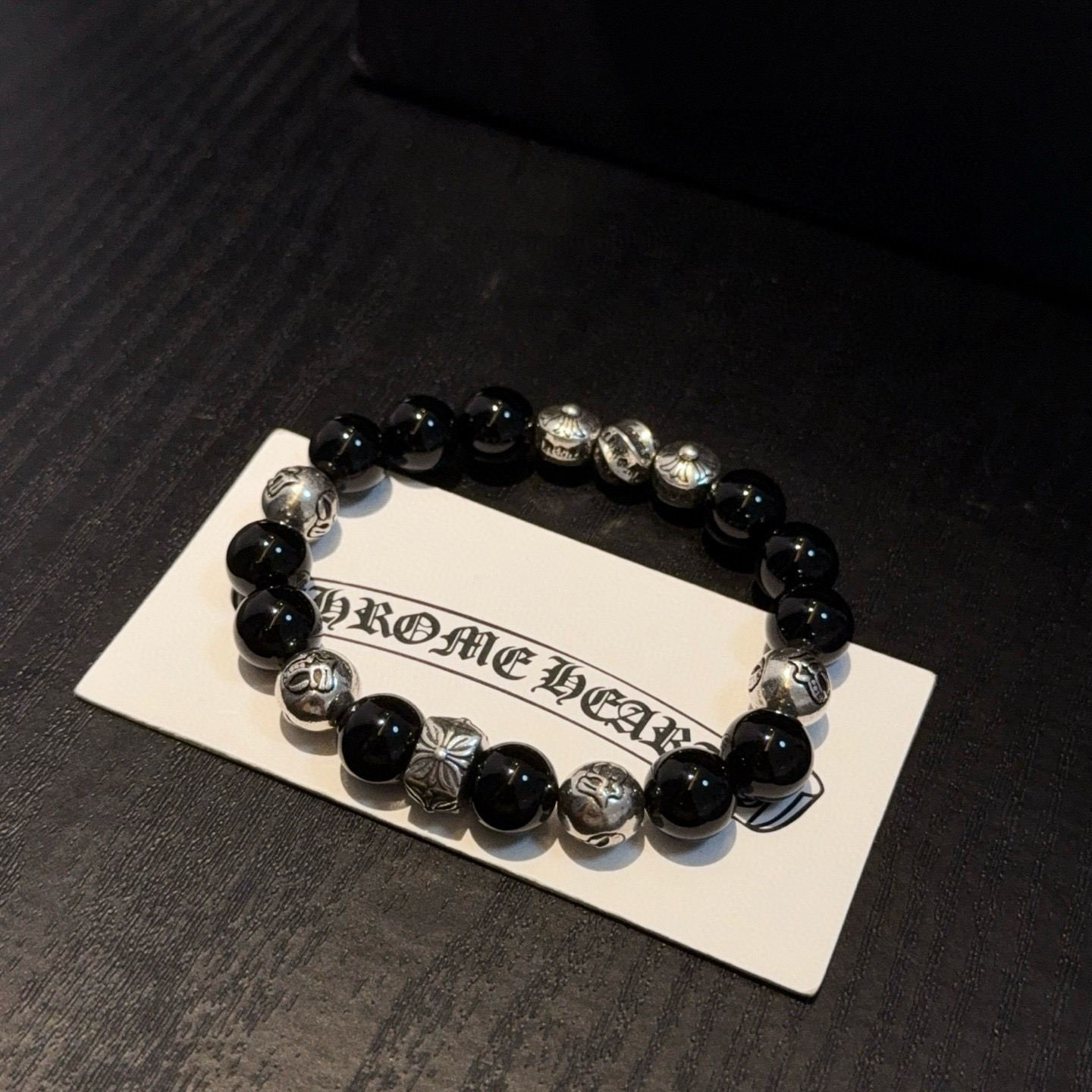 Chrome Hearts 新款【 品质】Chrome Hearts克罗心 多元素黑曜石手串手链 快手/ins/小红书热门