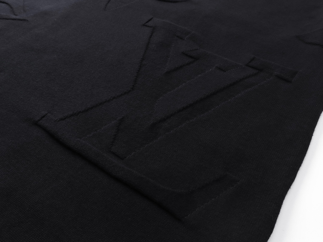 LV2024FW新款MONOGRAM 棉质针织短袖圆领衫T恤