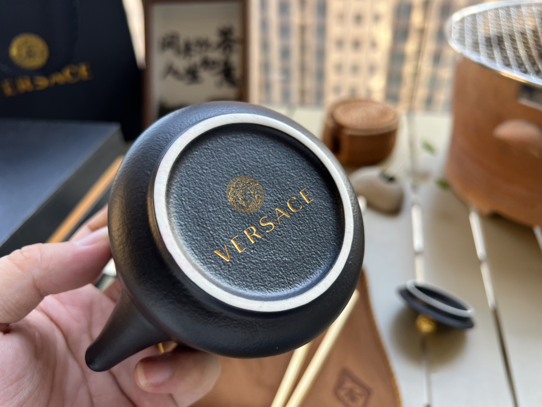 VERSACE范思哲黑陶茶具套组,享茗茶乐趣,为生活注入元气活力,畅想茶趣 6