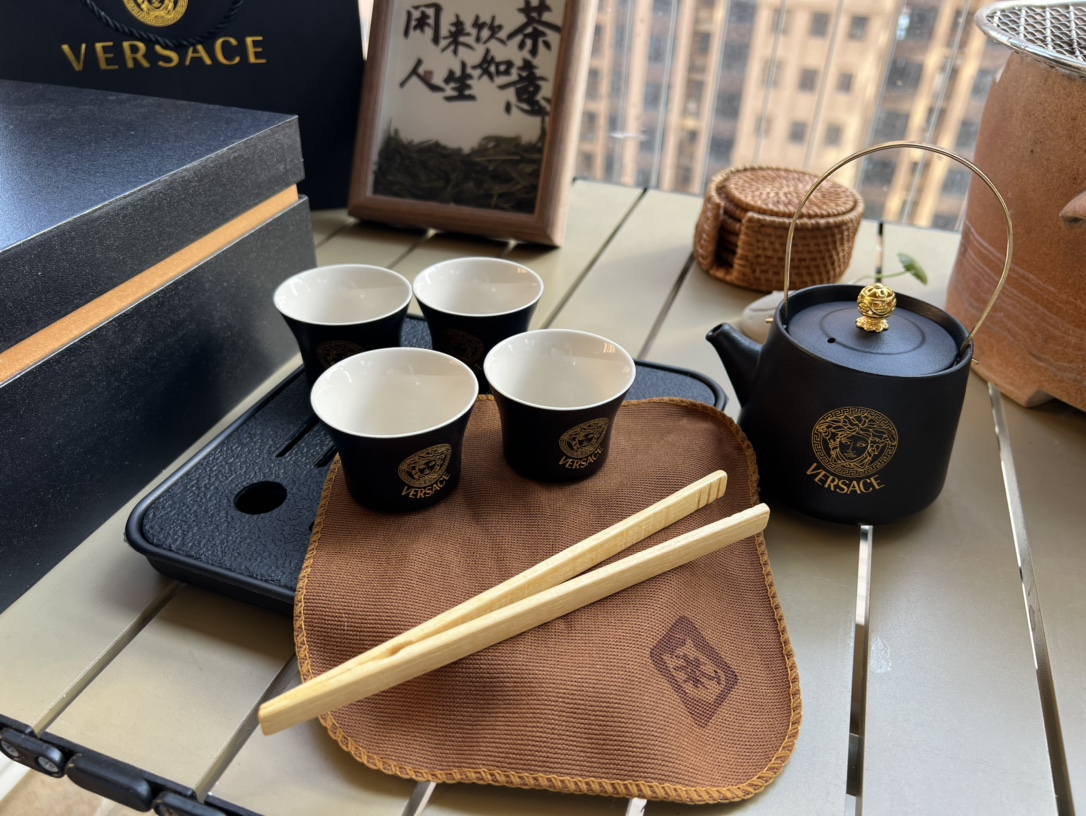 VERSACE范思哲黑陶茶具套组,享茗茶乐趣,为生活注入元气活力,畅想茶趣 2