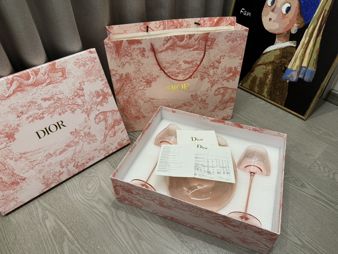 迪奥Dior火烈鸟红酒杯醒酒器套装 4
