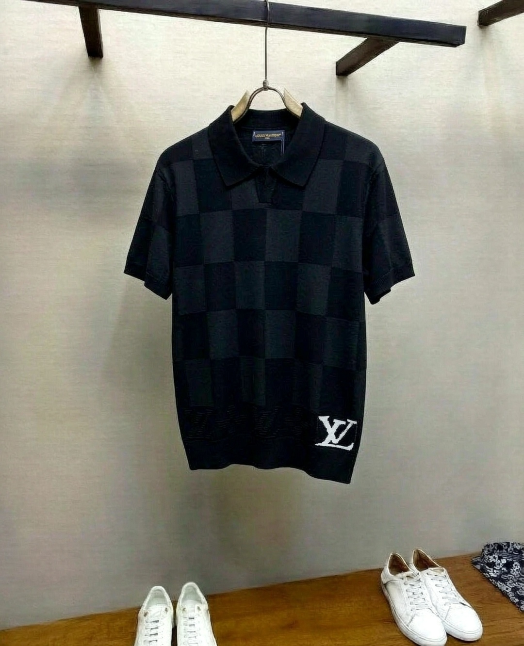 P95 Louis Vuitton/Louis Vuitton, patrón de tablero de ajedrez con letras clásicas, personalización exclusiva, inspirado…