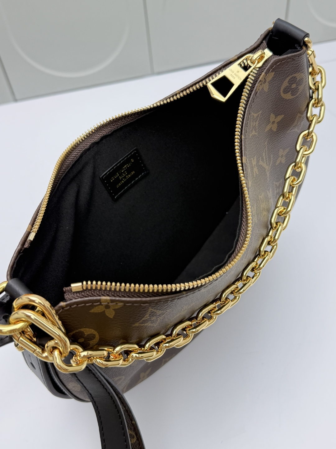 【顶级原单 自家背景  芯片版】M15056Cookie BB 手袋取材 Monogram 涂层帆布，以