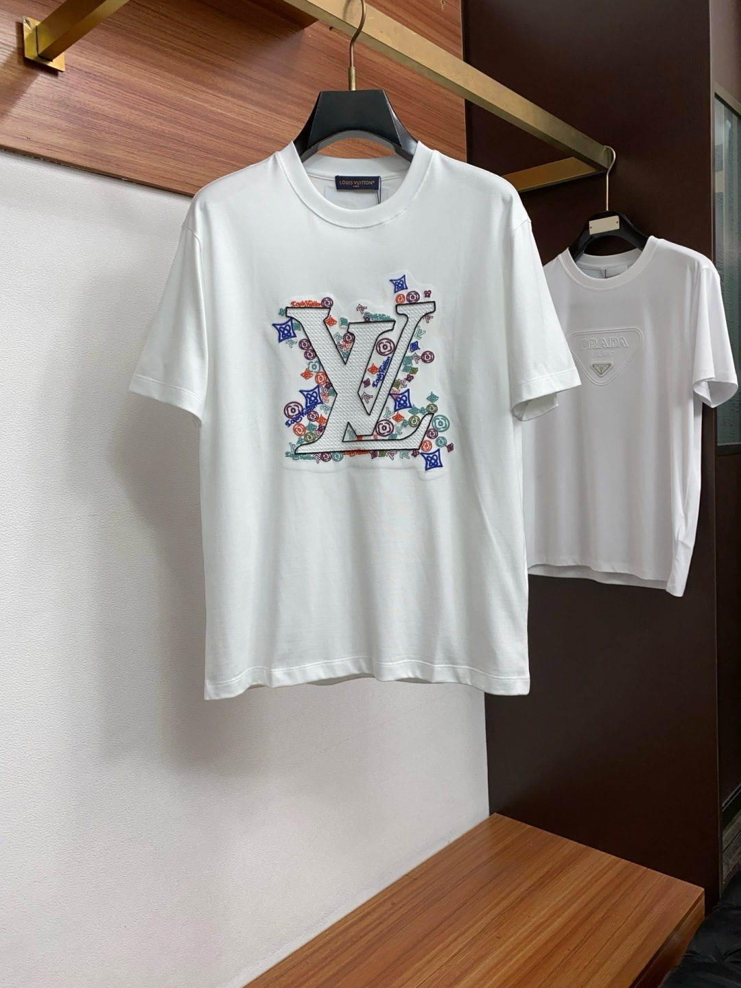 Louis Vuitton White Colorful LV Logo T-Shirt