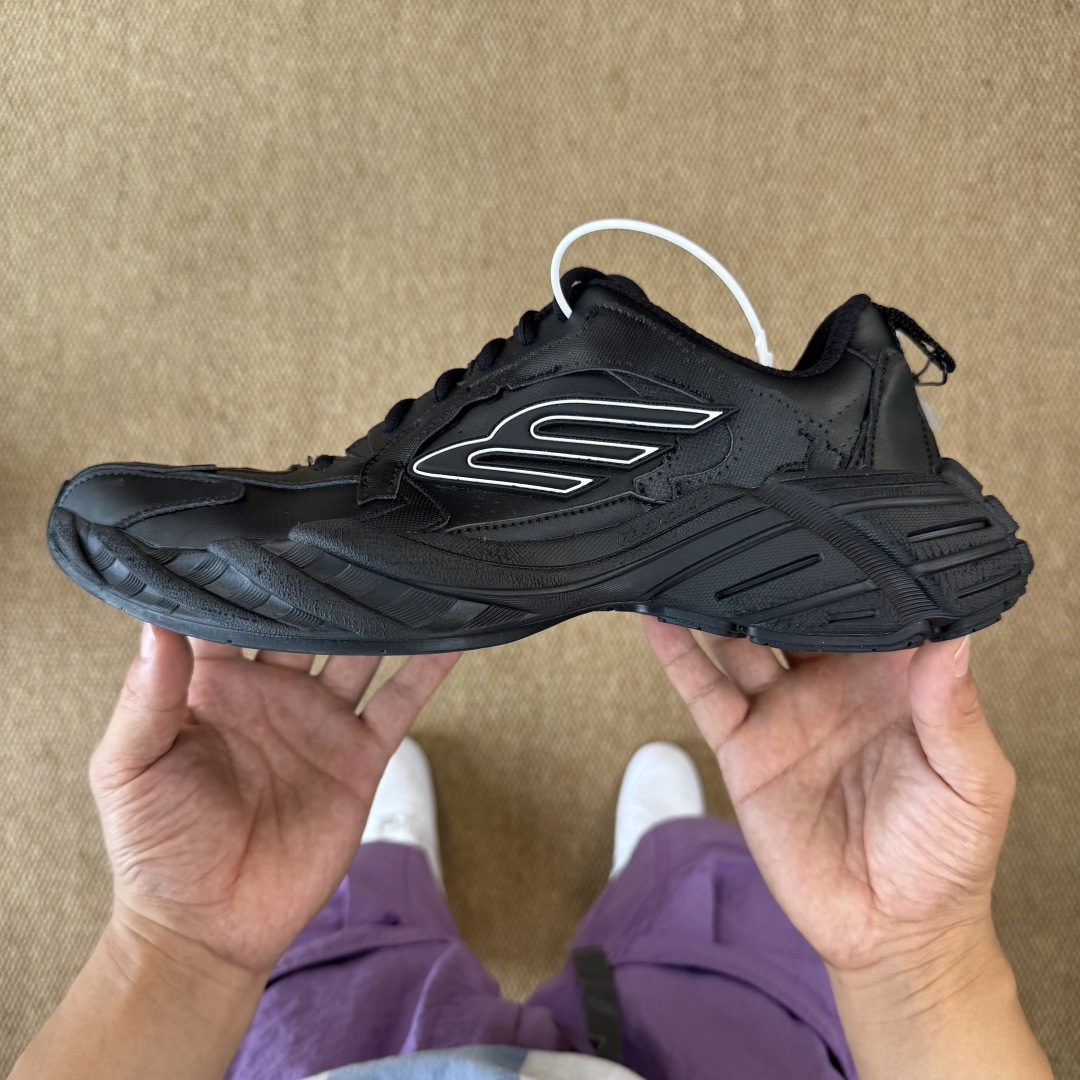 福利特价GT版 巴黎世家16代 Monday 黑色Balenciaga Monday 巴黎世家牛皮革圆头