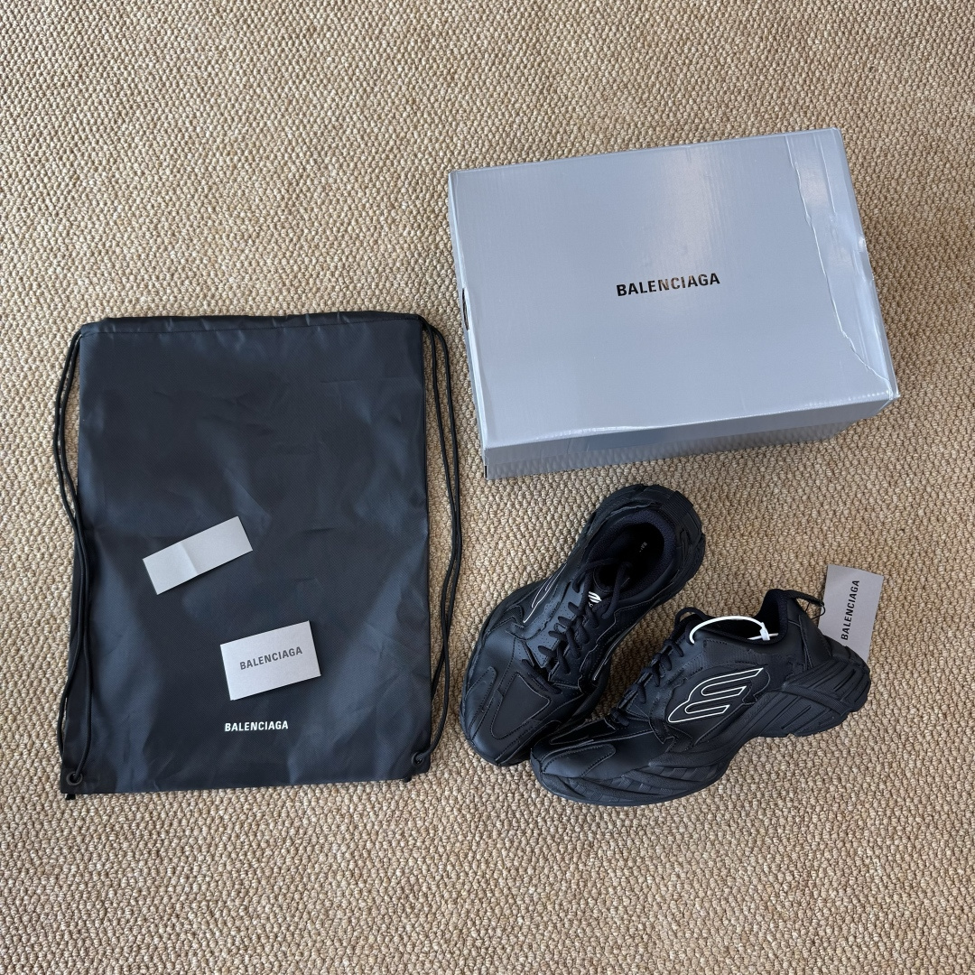 福利特价GT版 巴黎世家16代 Monday 黑色Balenciaga Monday 巴黎世家牛皮革圆头