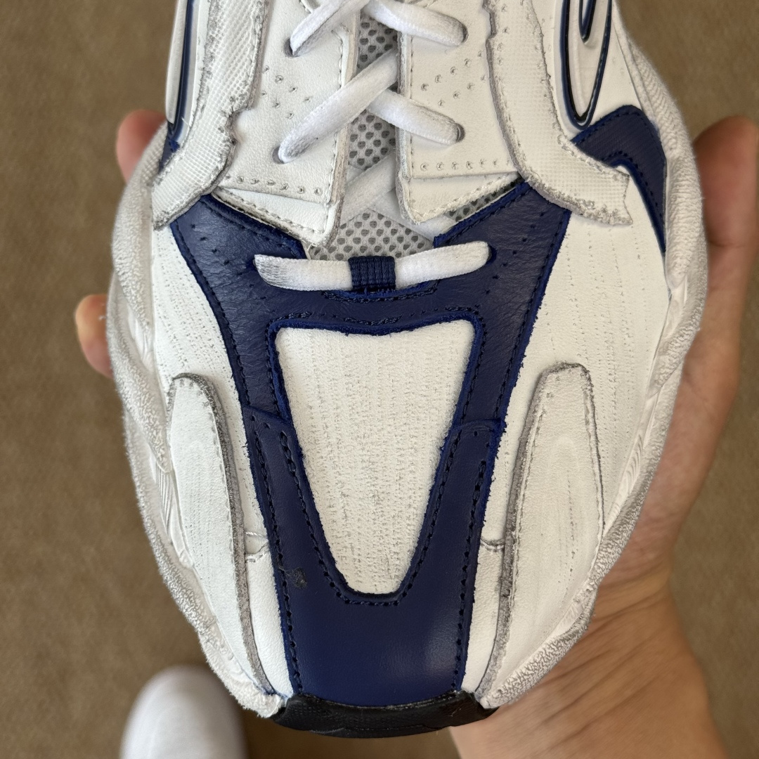 福利特价GT版 巴黎世家16代 Monday 白蓝Balenciaga Monday 巴黎世家牛皮革圆头