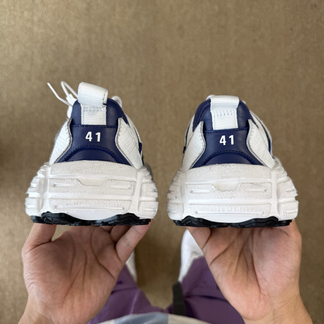 福利特价GT版 巴黎世家16代 Monday 白蓝Balenciaga Monday 巴黎世家牛皮革圆头