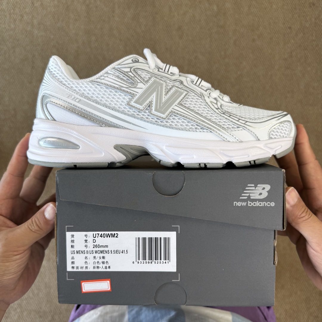  
最强性价比！新百伦nb740 第2色 白色
大厂出品，品质优价格合理，降维打击‼️
尺码36-46.