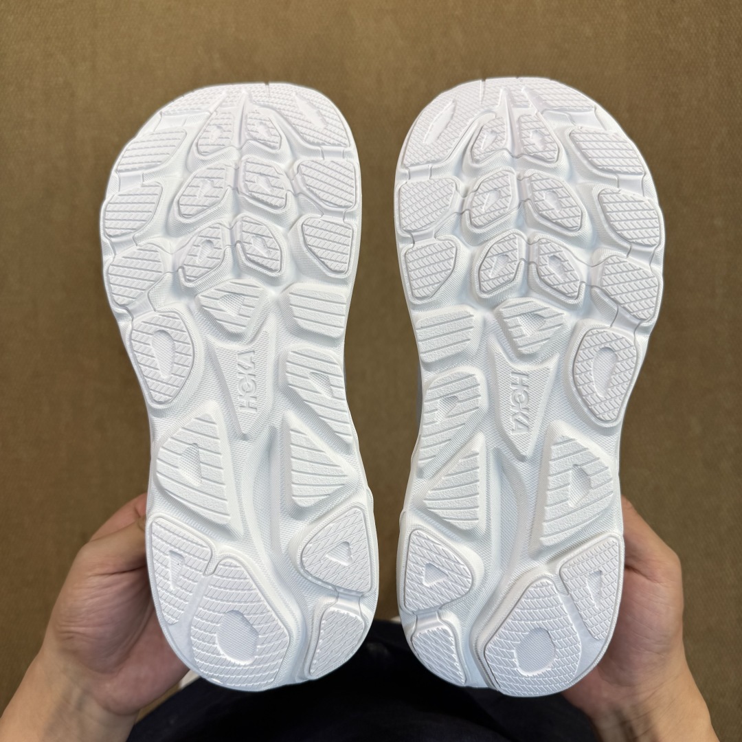 【纯原】HOKA ONE ONE Clifton 克里夫顿10代专业性能减震公路跑步鞋 第1色:纯白色 
