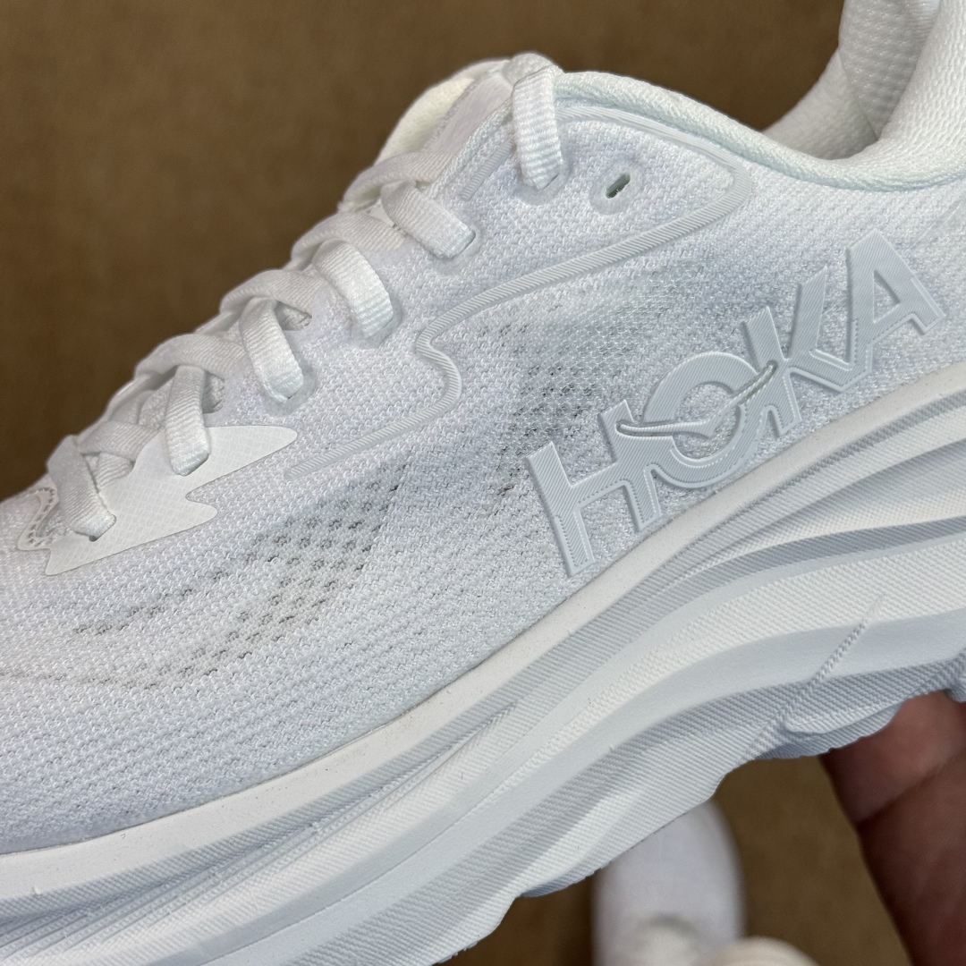 【纯原】HOKA ONE ONE Clifton 克里夫顿10代专业性能减震公路跑步鞋 第1色:纯白色 