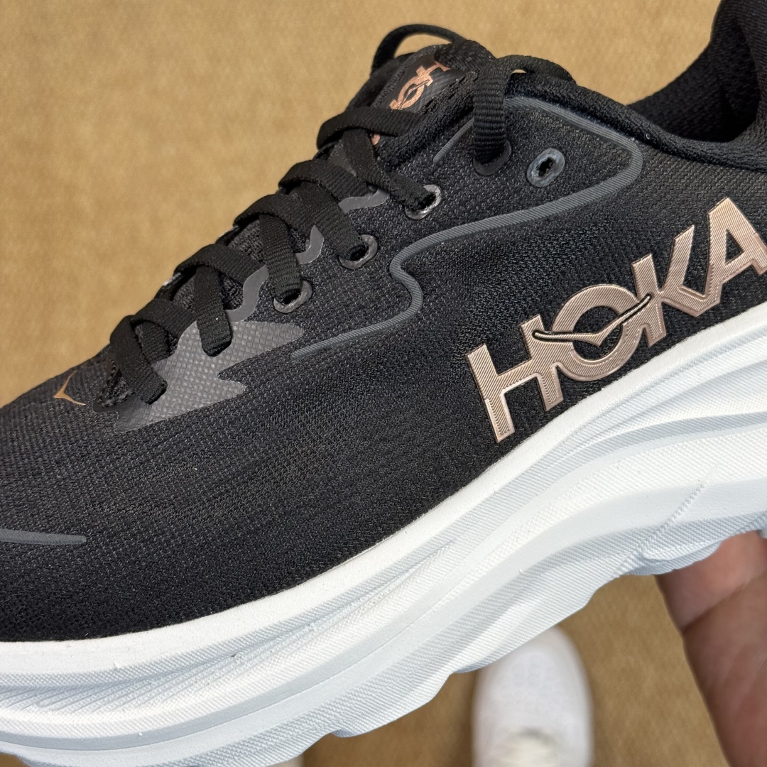 【纯原】HOKA ONE ONE Clifton 克里夫顿10代专业性能减震公路跑步鞋 第2色:黑白 货