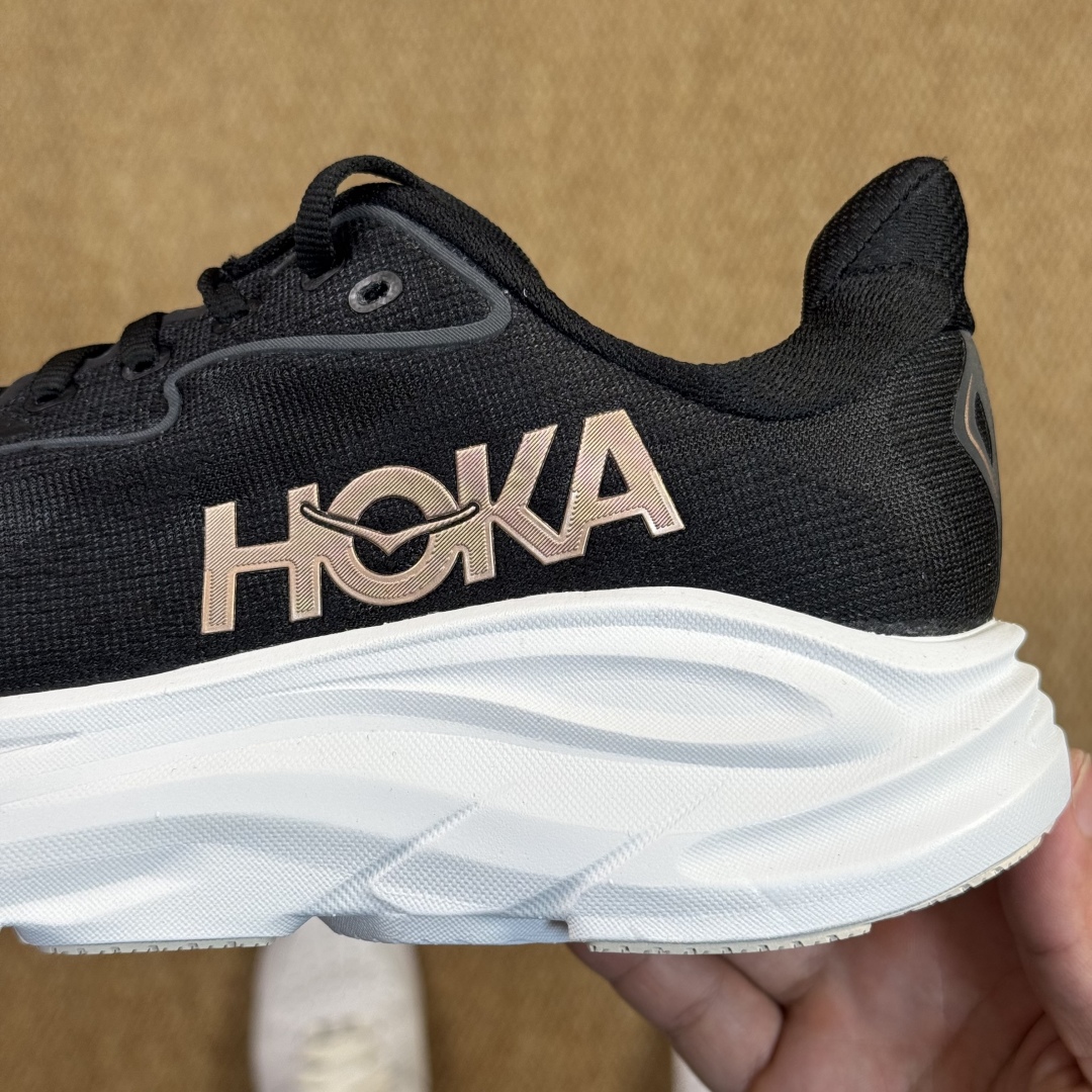 【纯原】HOKA ONE ONE Clifton 克里夫顿10代专业性能减震公路跑步鞋 第2色:黑白 货