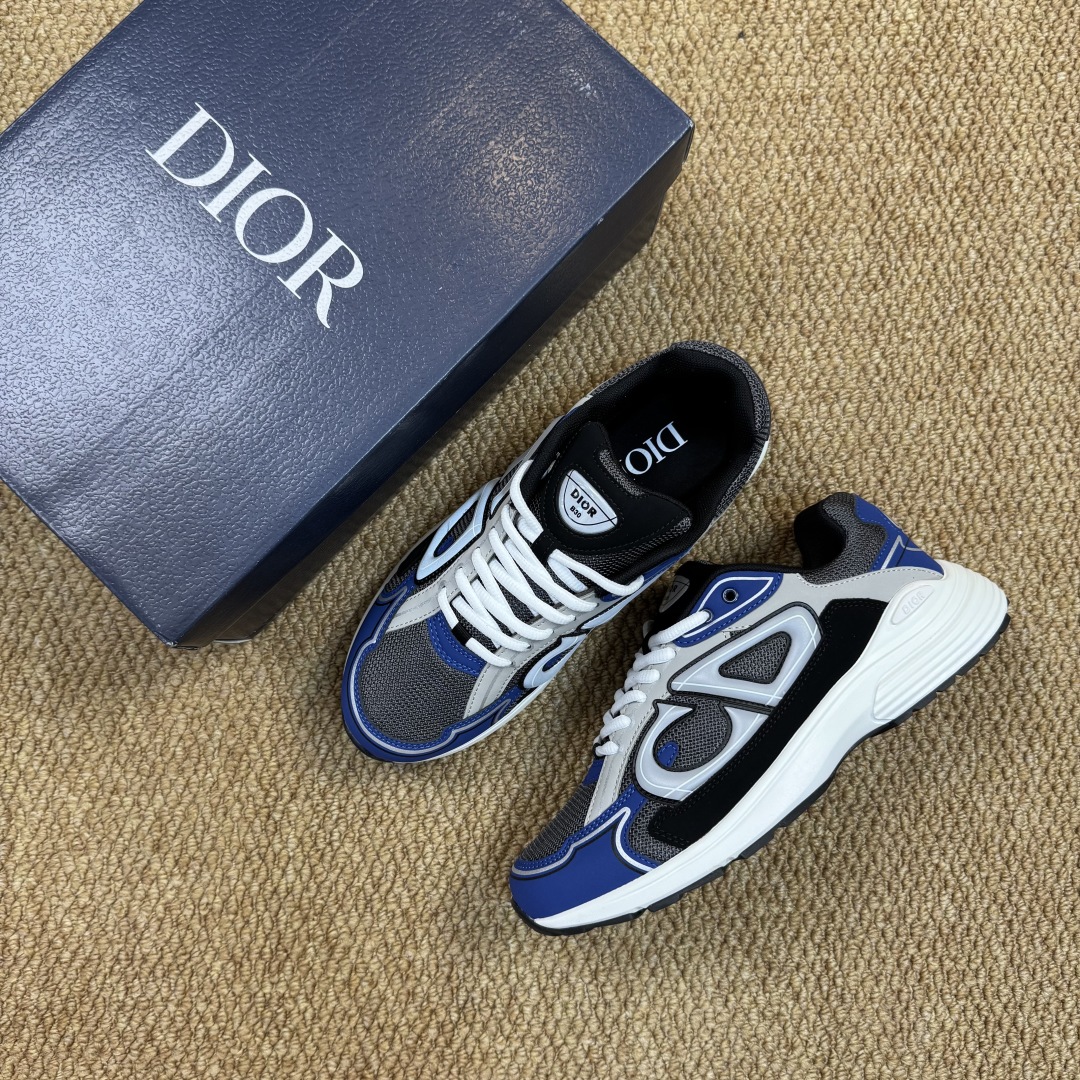  
极致性价比第27色‼️DIOR迪奥 B30 CD鞋 黑蓝
PT仓现货发售！
尺码：39-46