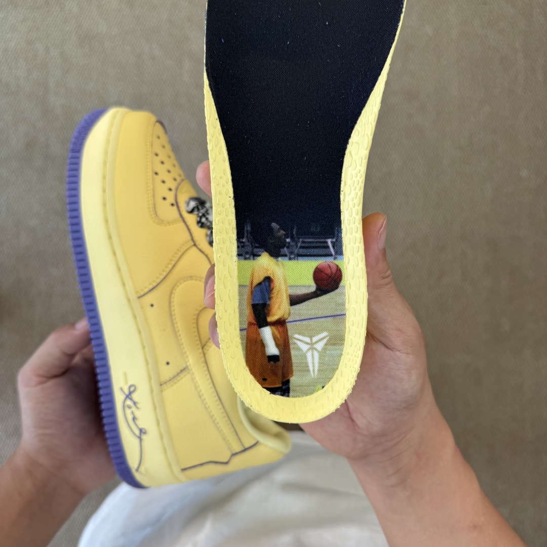   纯原 Air Force 1 Low Kobe Bryant 科比  黄色 原楦头原纸板 打造纯正空